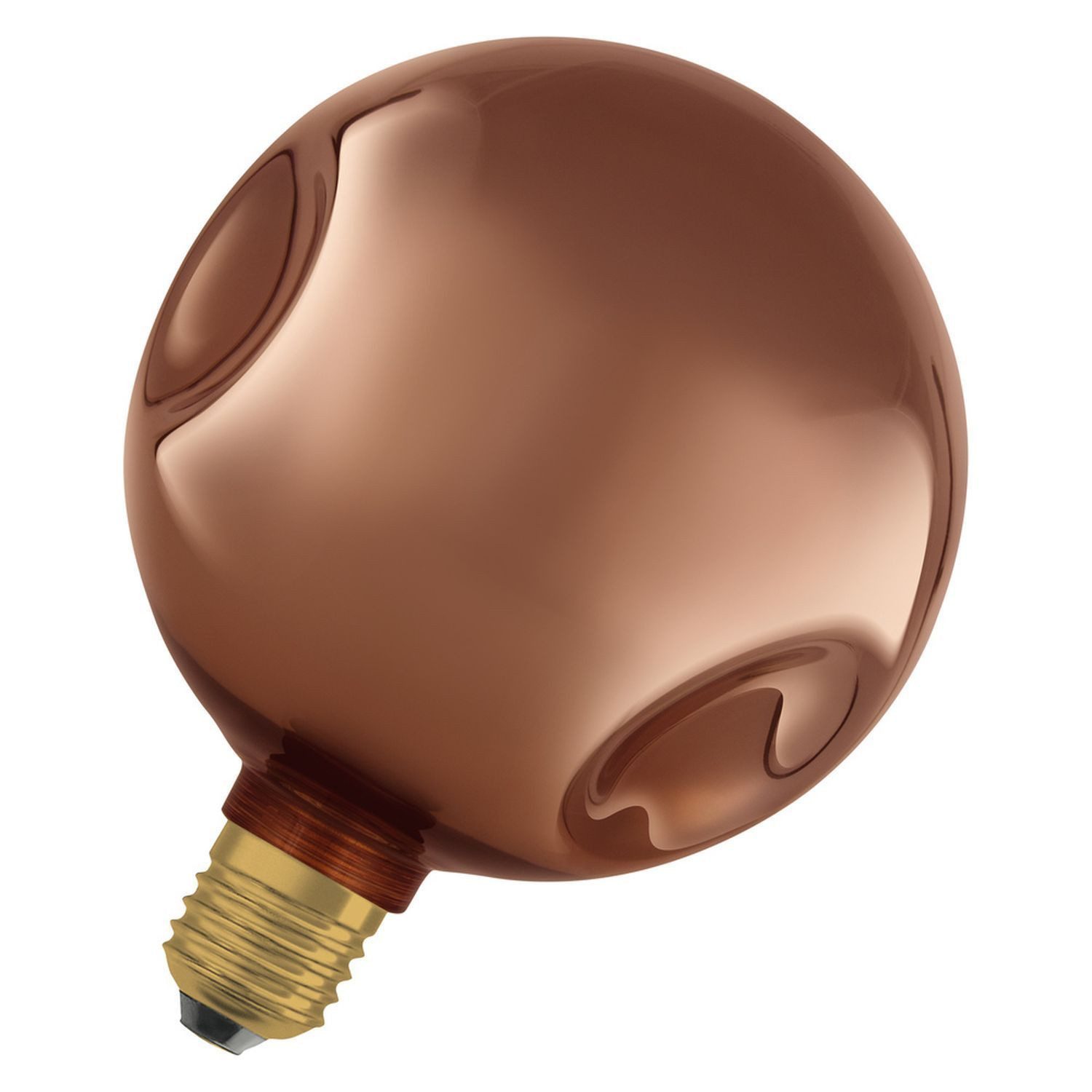 Licht-Erlebnisse LED-Leuchtmittel LAMP, E27, Warmweiß, Deko Lampe E27 Glas Rosé Ø 15 cm 2700 K 300 lm warmweiß
