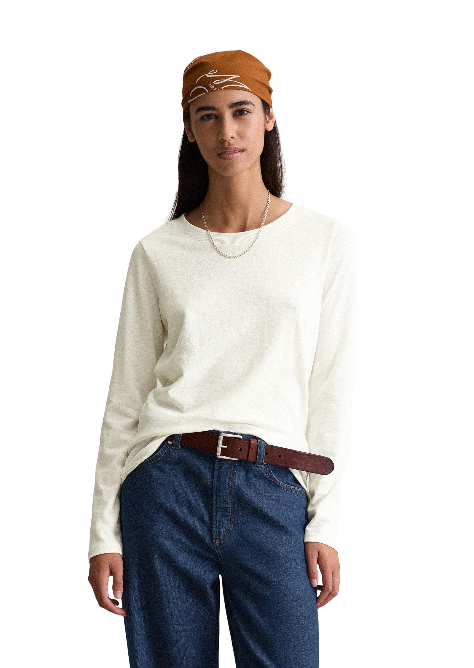 Marc O'Polo DENIM Langarmshirt aus Heavy Slub Jersey günstig online kaufen