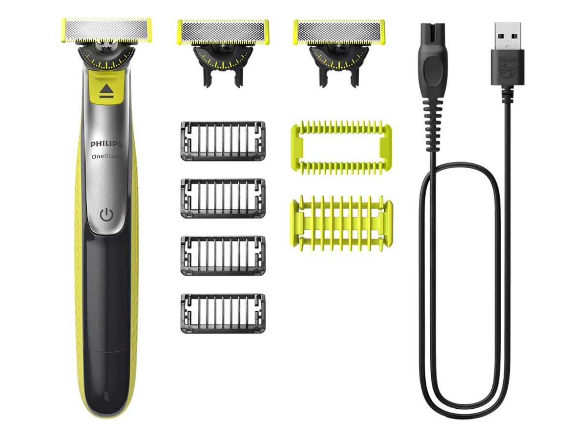 Philips Elektrorasierer OneBlade 360 Face & Body QP2834/31, Aufsätze: 6, Nass/Trocken