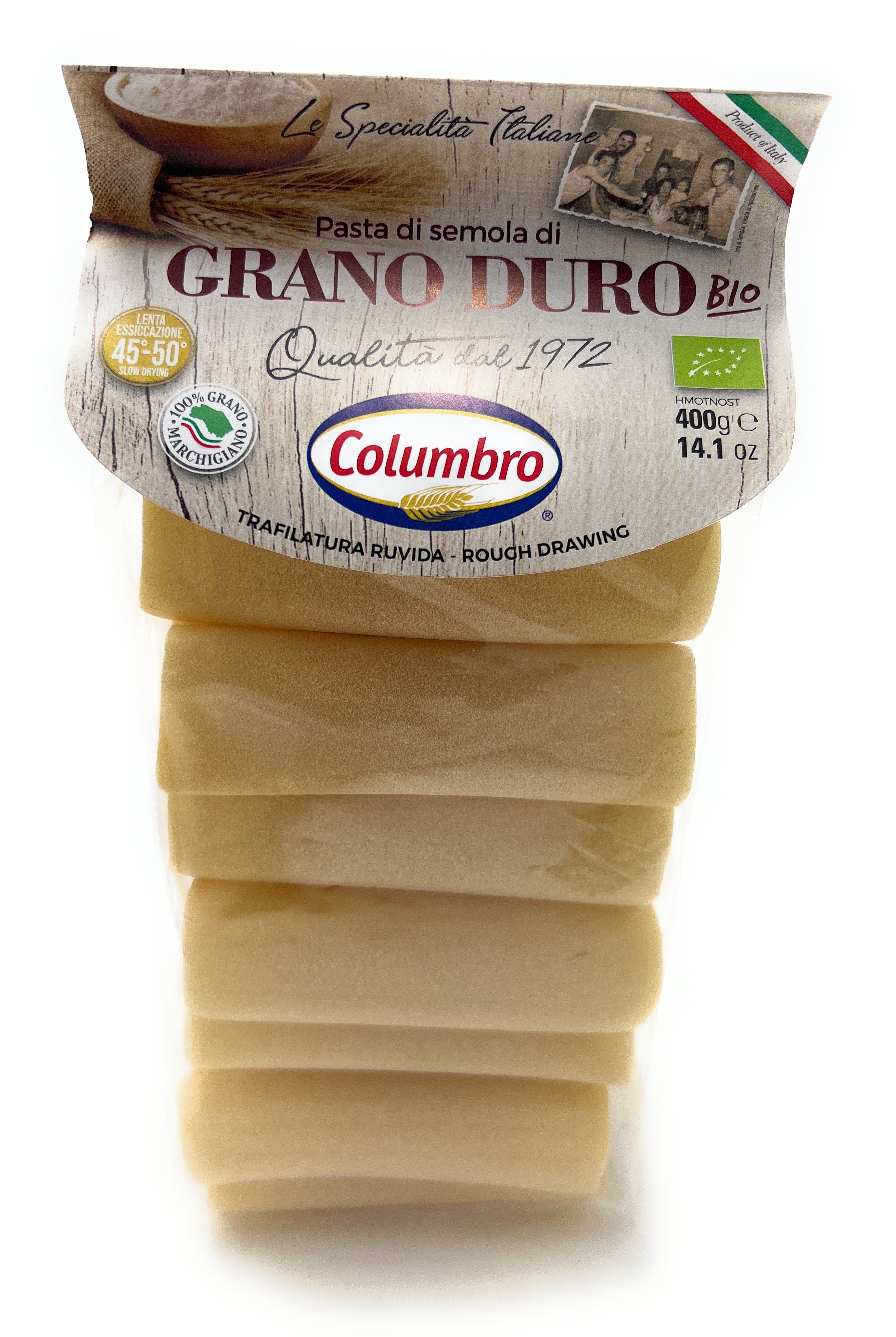 Columbro Nudeln Bio Cannelloni Pasta aus Italien Hartweizengrieß 400g, 1 x 400 g