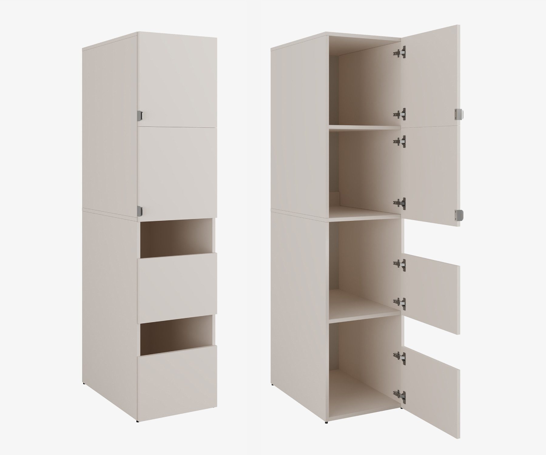 Platan Room Hochschrank Badschrank Beatrice 187x45x65cm Hochschrank Wäscheschrank Badregal 187cm hoch