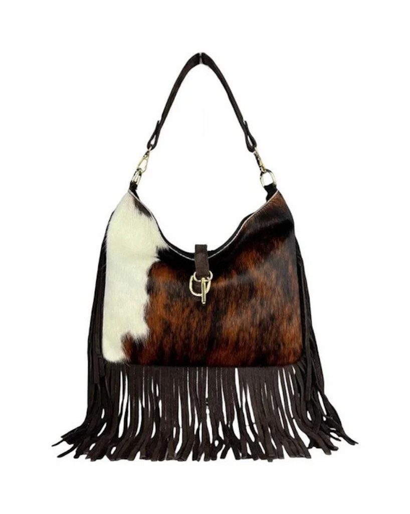 BZNA Schultertasche Allegra Narina Designer Cavalino Damen Shopper Tasche Leder Fell