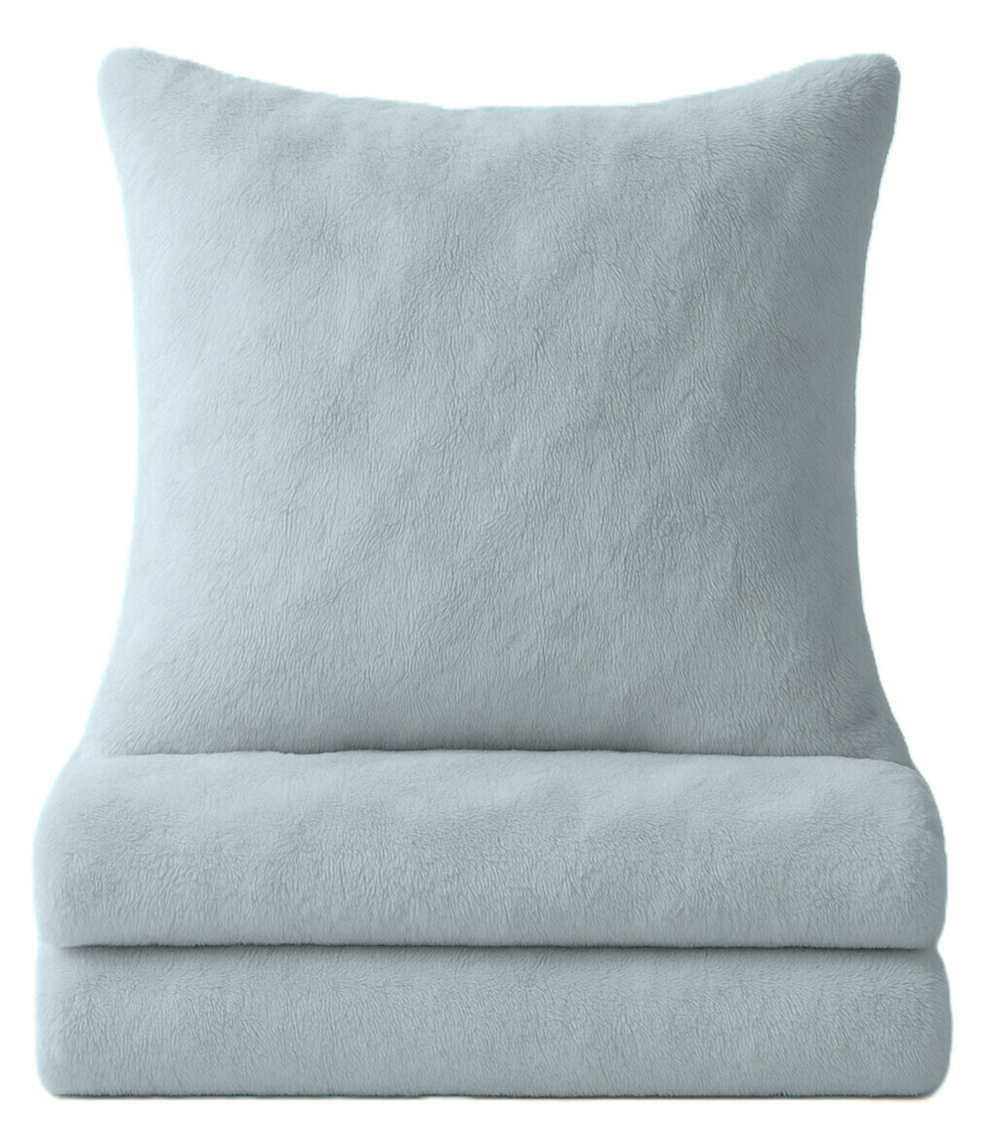 One Home Bettwäsche Winter Cashmere Touch Bubble Optik, Fleece, 2 teilig, kuschelig flauschig warmes weiches Teddy Plüsch Flanell