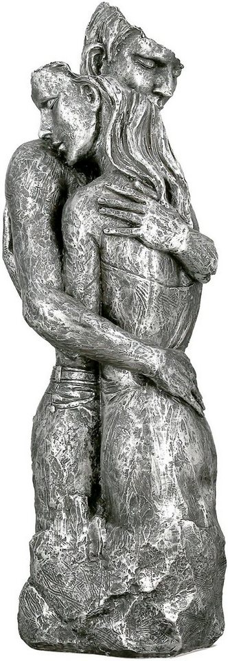 GILDE Dekofigur Skulptur Embrace, silber (1 St), silberfarben, Polyresin