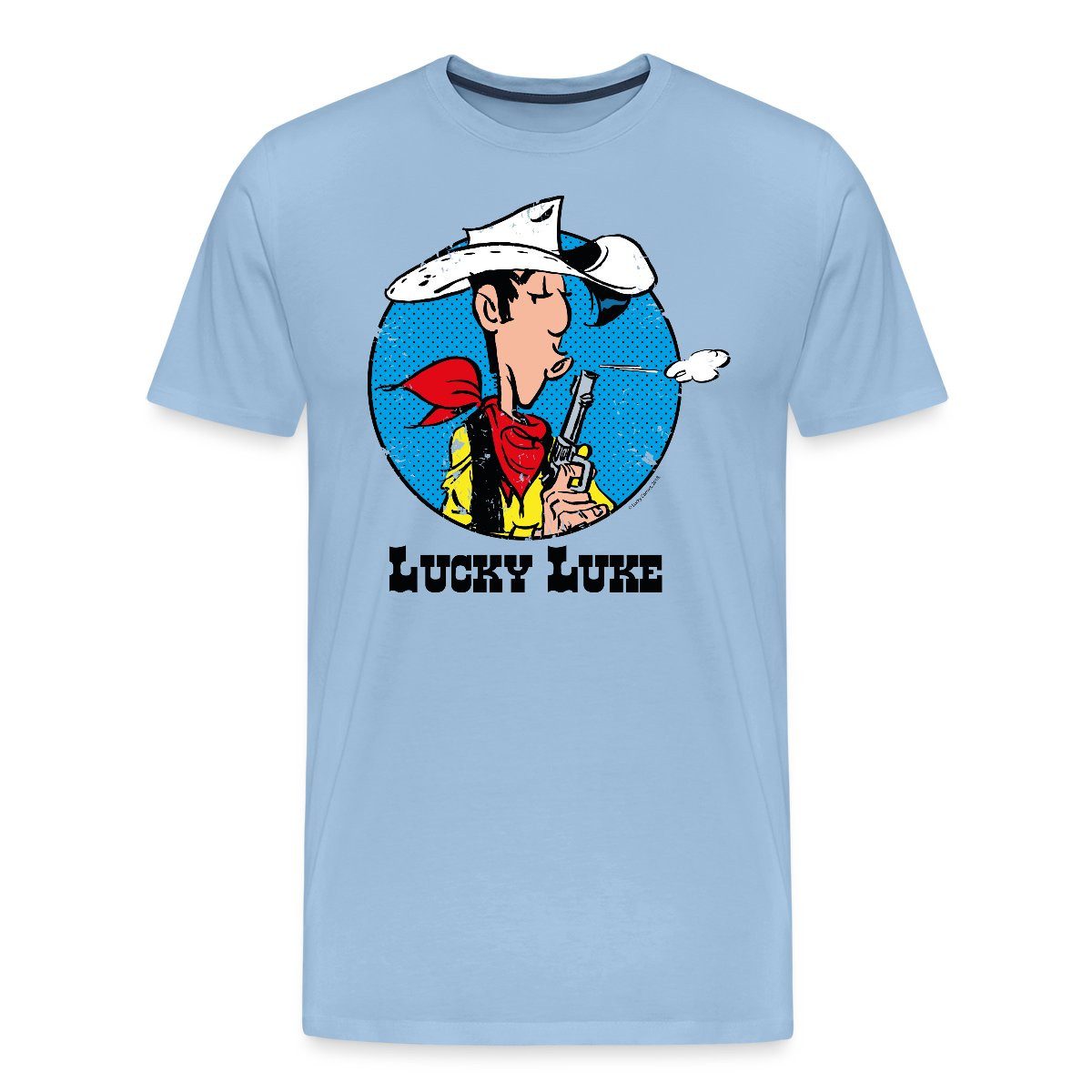 Spreadshirt T-Shirt Lucky Luke mit Pistole günstig online kaufen