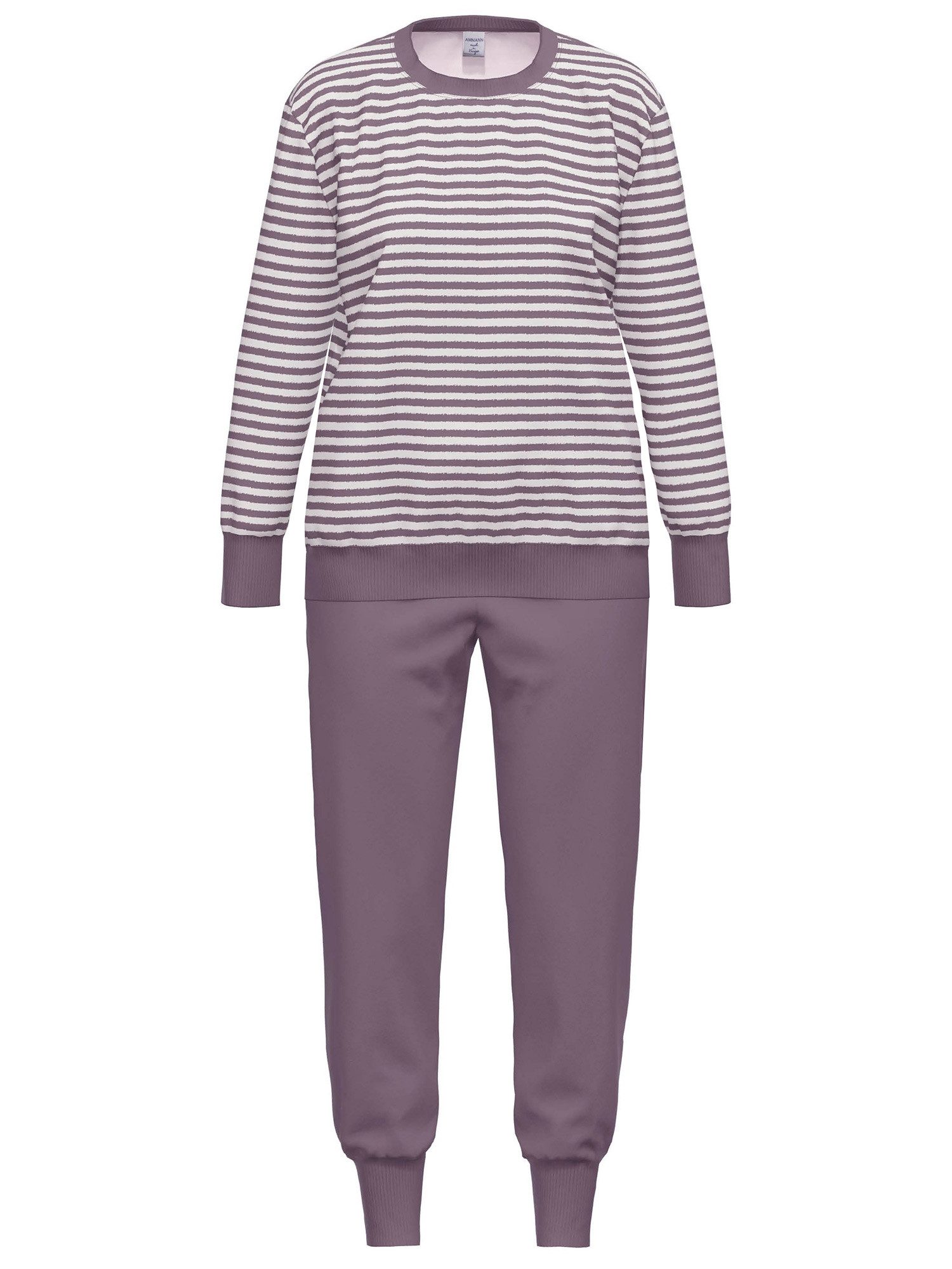 Pyjama Damen Frottee Pyjama, lang Nightwear / Frottee