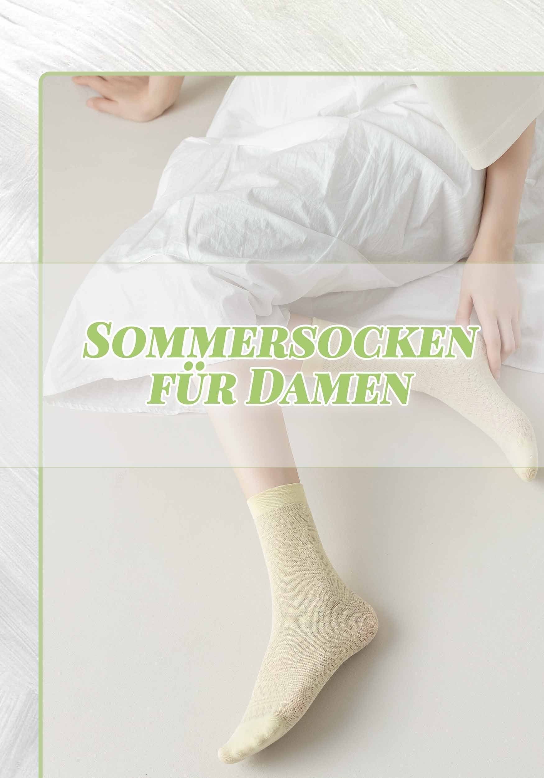 Socken Pack Rosa Mesh Netzsocken MAGICSHE 5er (5-Paar) Transparent Damen für Ultra Dünn Niedlich