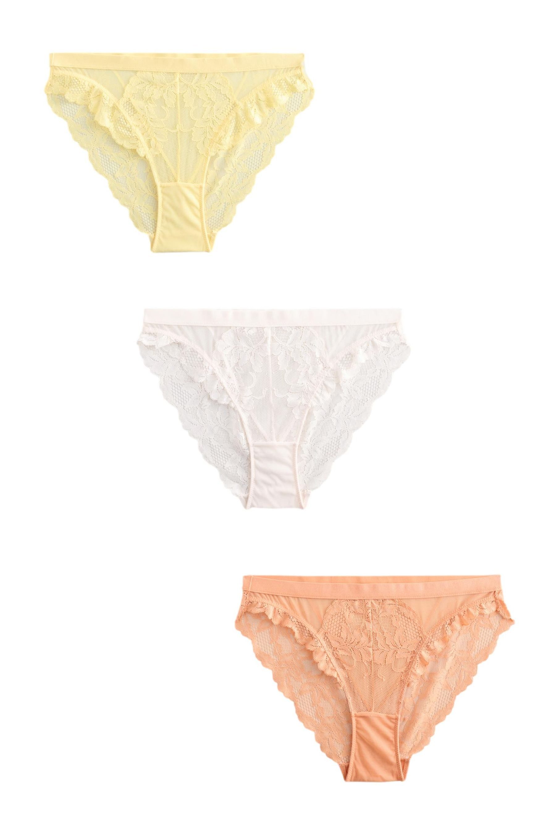 Slip Spitzenslips im 3er-Pack