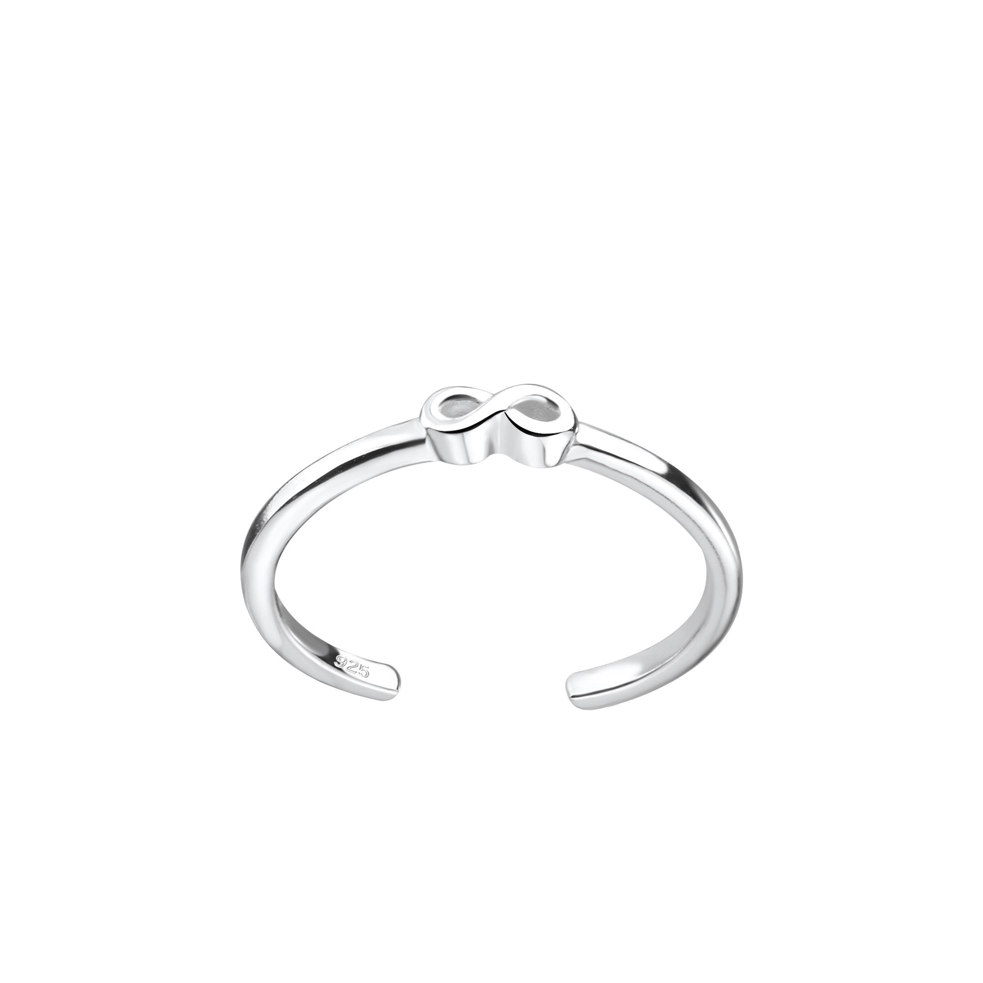 Monkimau Zehenring Infinity Zehenring 925 Silber
