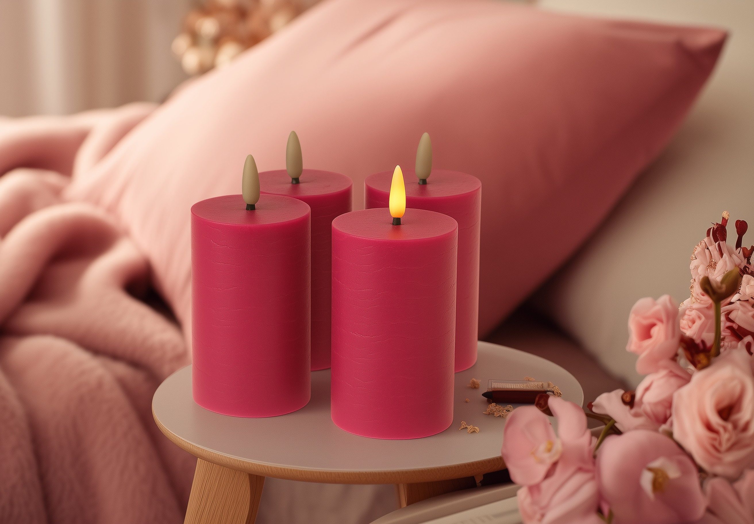 Fachhandel Plus Stumpenkerze LED mit Timer günstig online kaufen