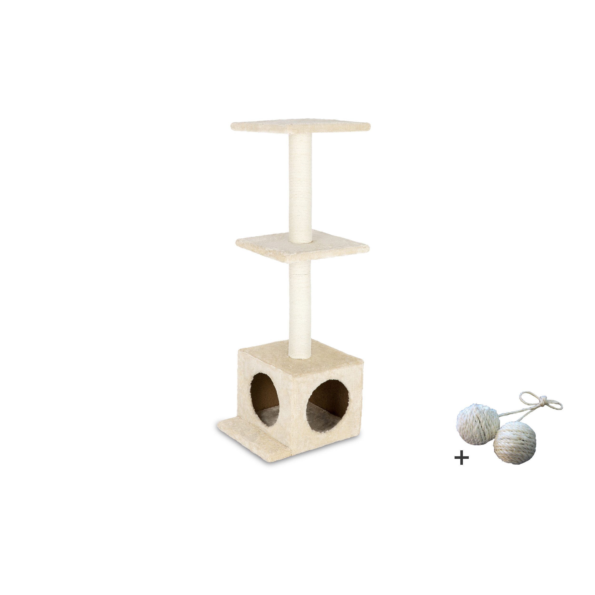 Rohrschneider Kratzbaum Katzenbaum Delia, mit gratis Spielballset