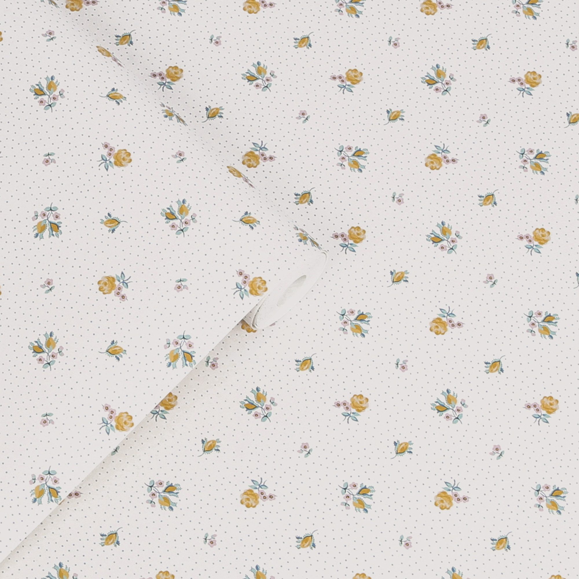 LAURA ASHLEY Vliestapete ClaudiaÃƒÂ¢Ã¢â€šÂ¬Ã¢â€žÂ¢s Friend, glatt, geblümt, (1 St), 10mx52cm (ca. 5m2)