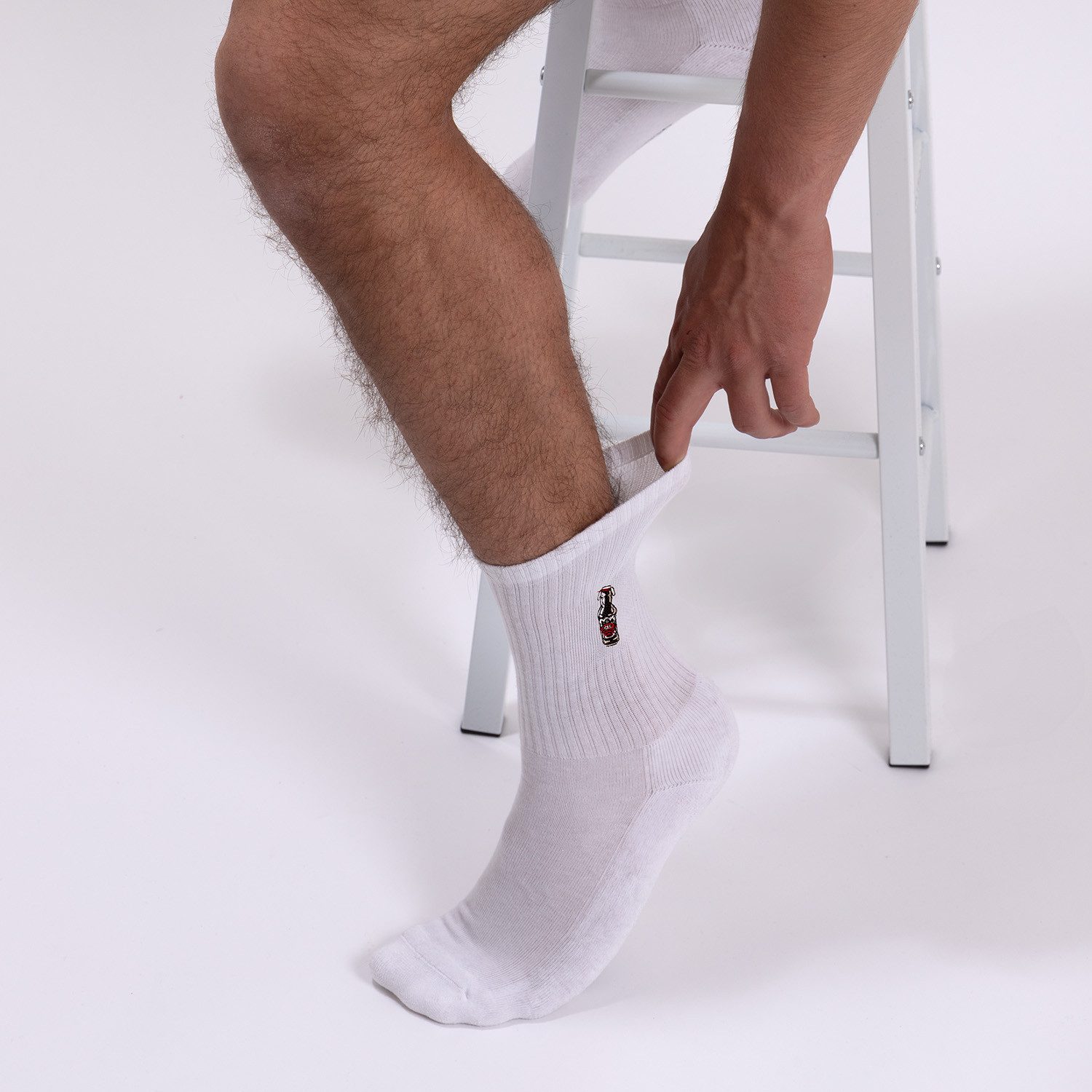 OCCULTO Basicsocken Damen & Herren Motiv Tennissocken 3er Pack (Modell: Robin) (3-Paar)