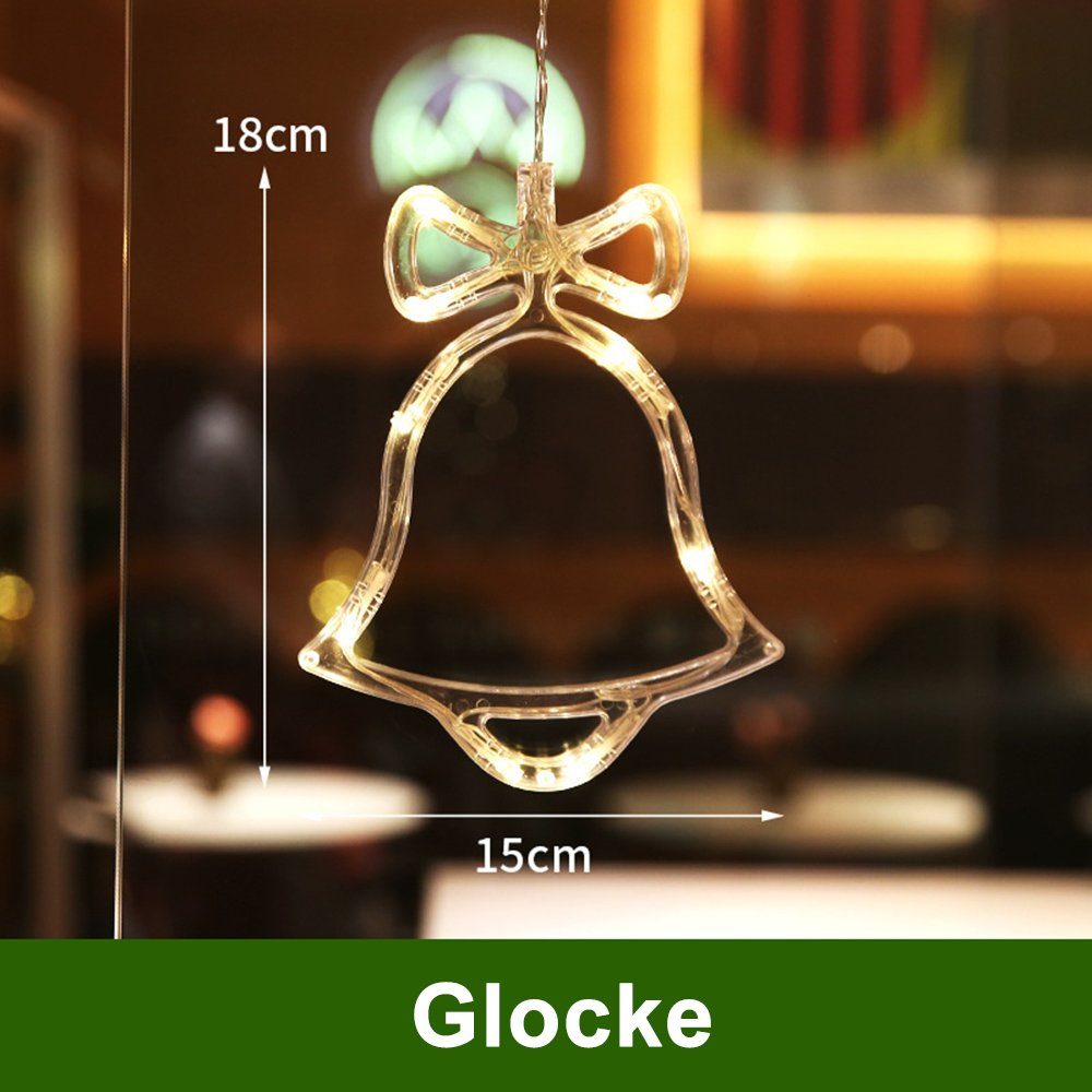 Sunicol Lichterkette LED Lichtervorhang mit Saugnapf, Weihnachten Fensterde günstig online kaufen