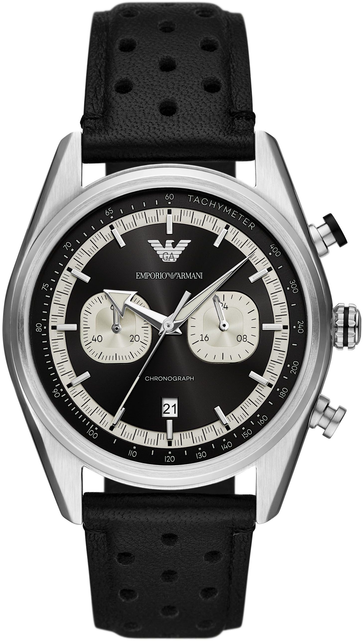 Emporio Armani Chronograph AR11635, Quarzuhr, Armbanduhr, Herrenuhr, Ledera günstig online kaufen