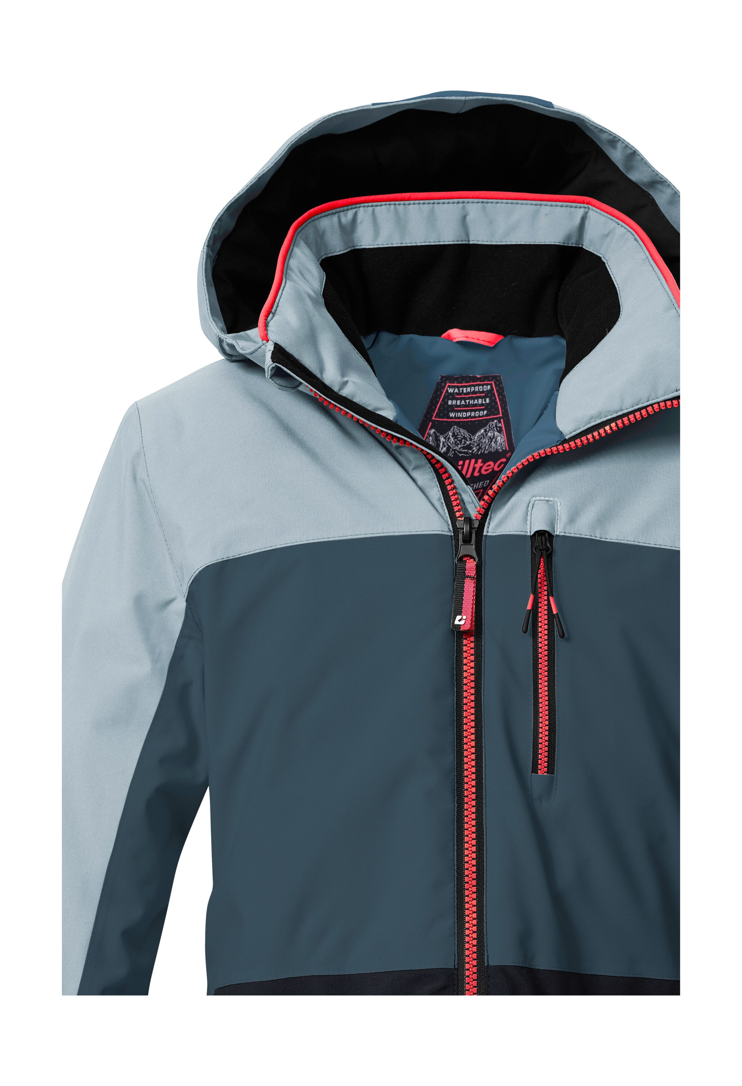 Killtec Skijacke KSW 208 GRLS SKI JCKT Wasserdichte, atmungsaktive Kinderjacke mit Schneefang und Taschen – Bild 3 von 5