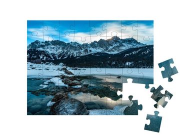 puzzleYOU Puzzle Der wunderschöne Eibsee in Bayern, 48 Puzzleteile, puzzleYOU-Kollektionen Landschaft