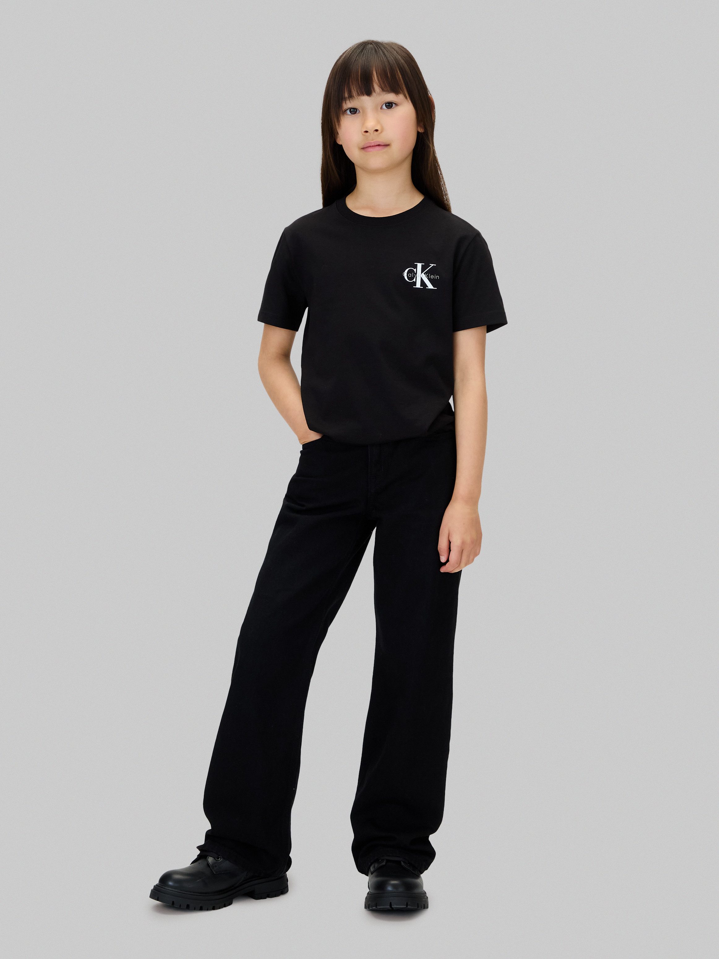 Calvin Klein Jeans T-Shirt für Kinder bis 16 Jahre, regular fit, Rundhalsausschnitt