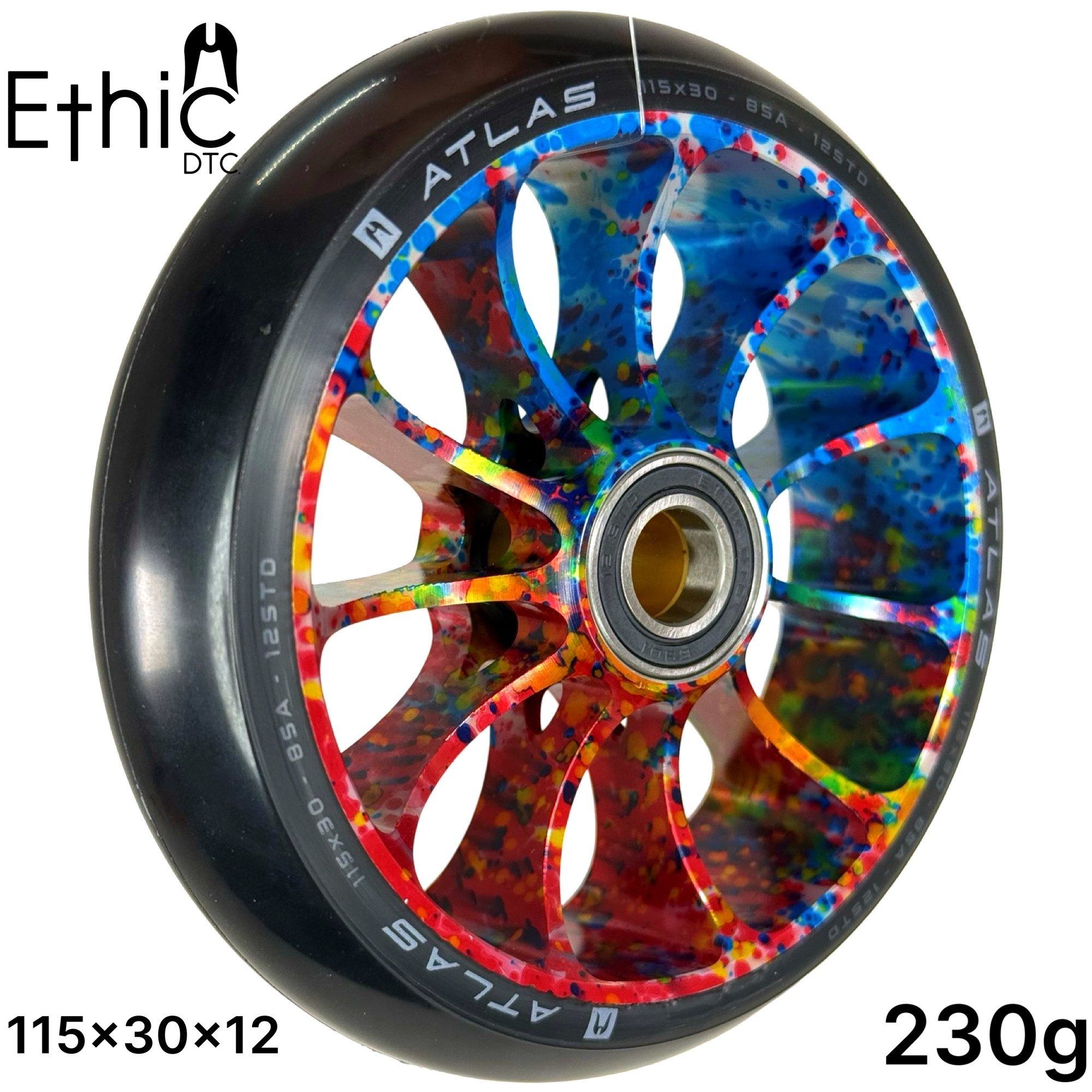 Stuntscooter Ethic DTC Atlas Stunt-Scooter Rolle 115mm x 30mm 12std Nebula