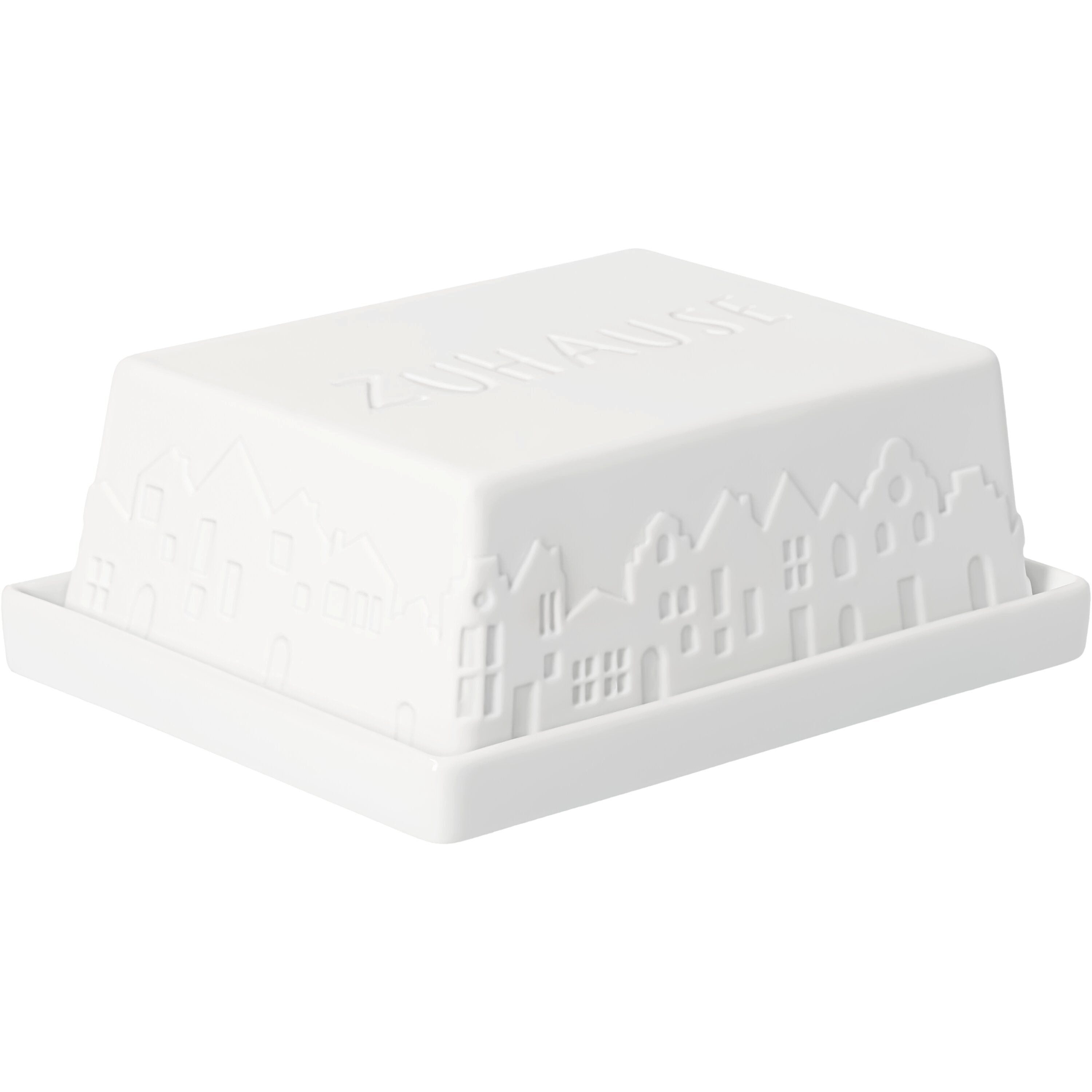 Räder Design Butterdose Butterdose Zuhause ist es am schönsten aus Porzellan von räder design