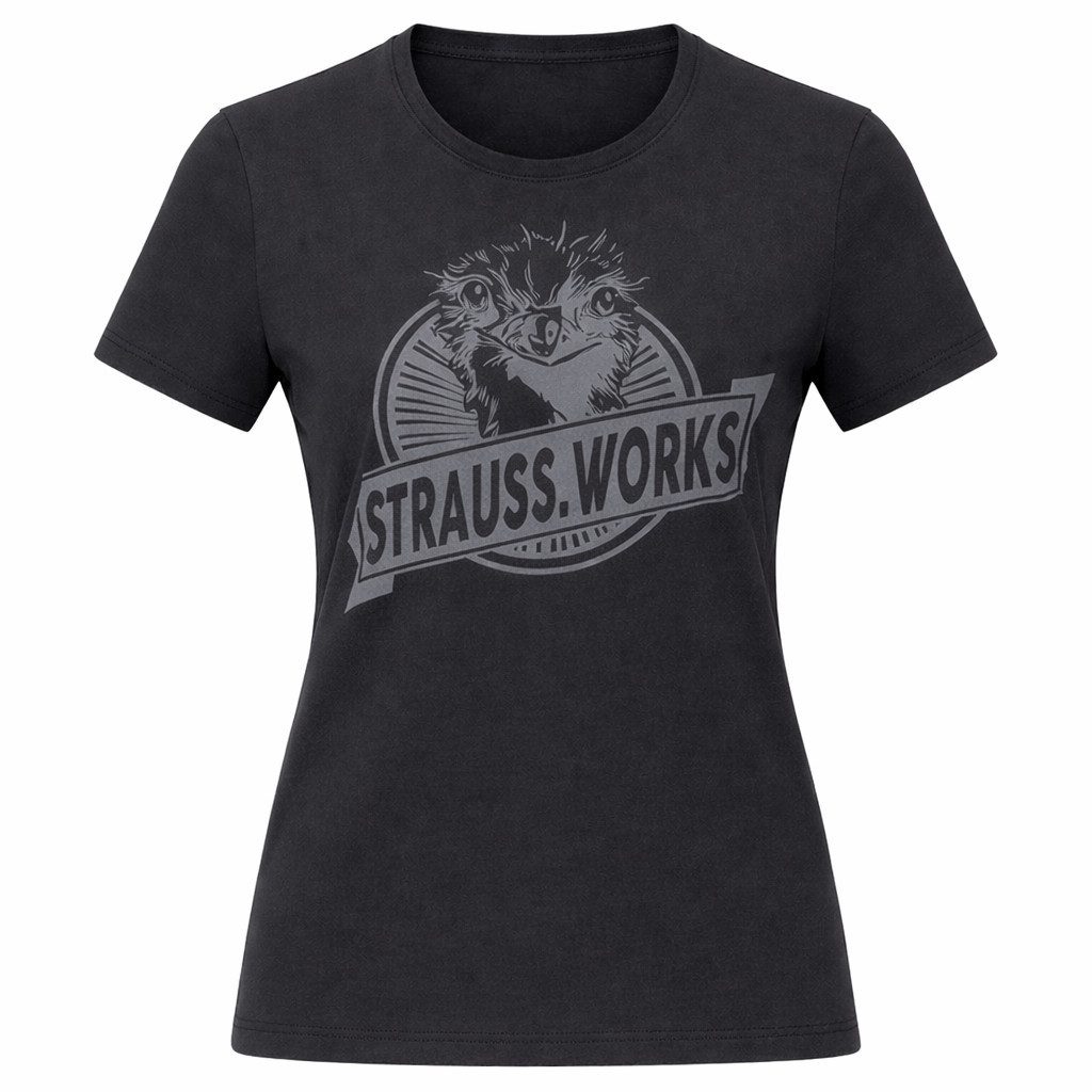 Engelbert Strauss T-Shirt-Body Strauss Damen T-Shirt e.s. iconic works – Baumwolle, Rundhals, Print 100 % Baumwolle