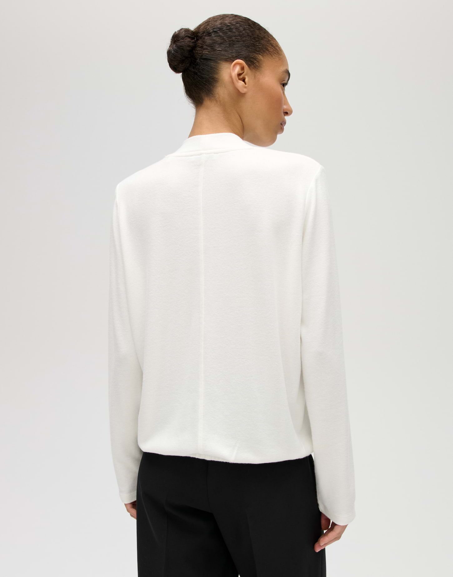 OPUS Langarmshirt Longsleeve aus ECOVERO™ Viskosemix Regular Fit