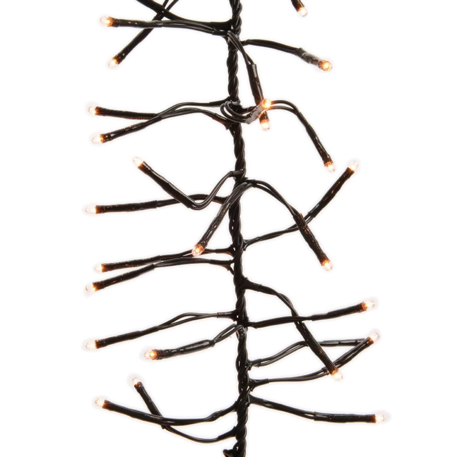 MARELIDA LED-Lichterkette Büschel Cluster 768LED bernstein 6m Timer Weihnachtsbeleuchtung, 768-flammig