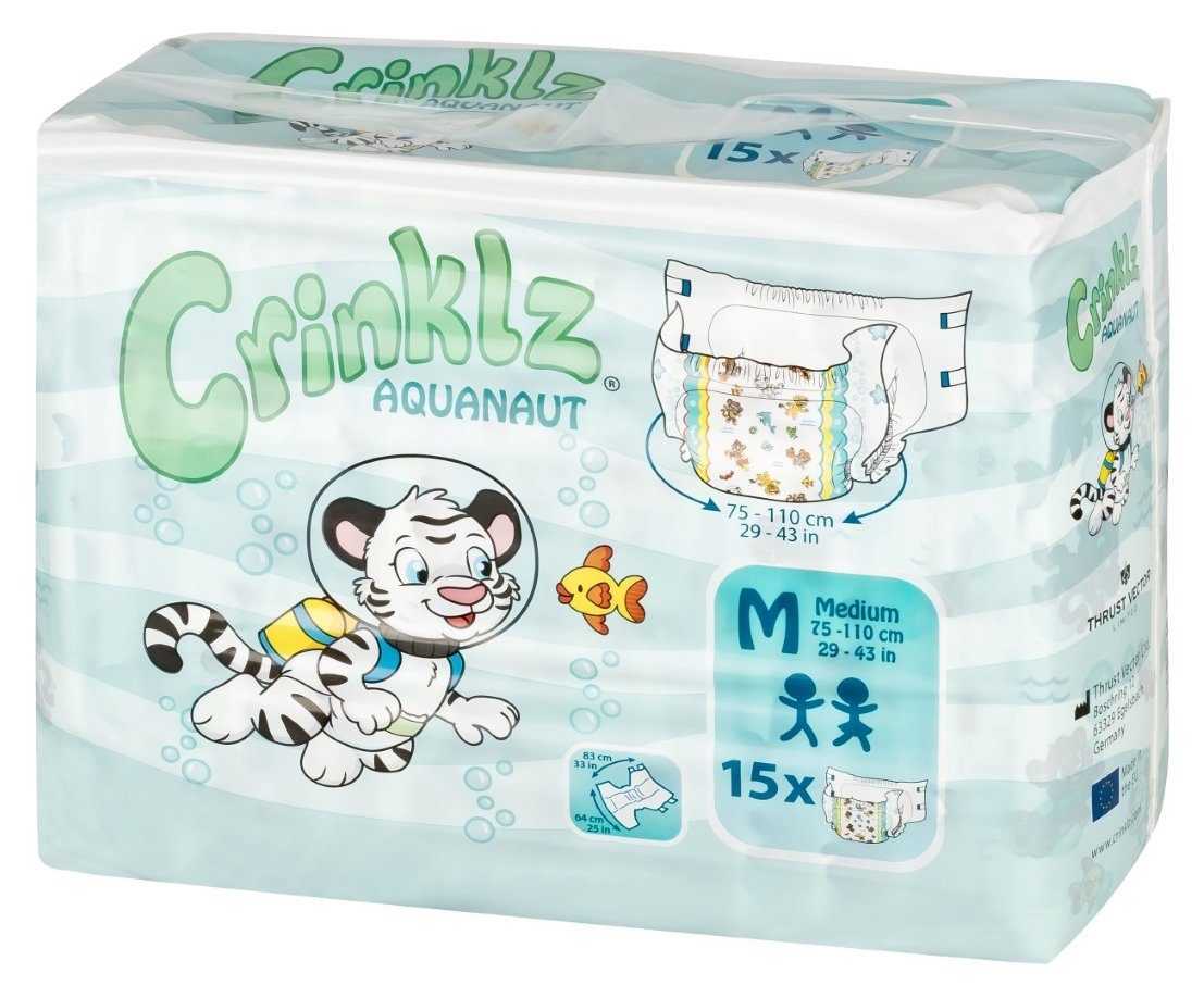 Crinklz Inkontinenzslip CRINKLZ Aquanaut Windeln M 15 St (15-St)