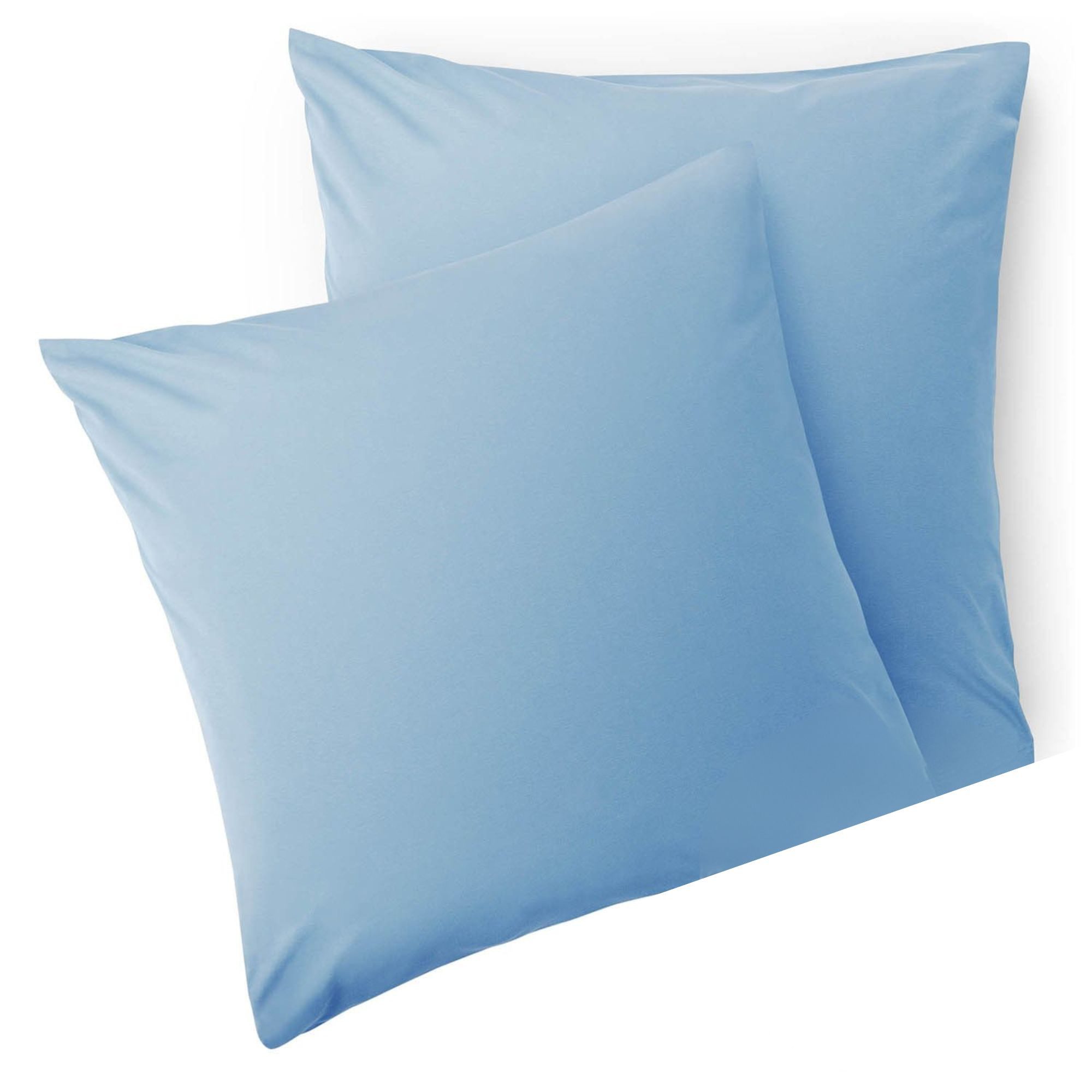 Blumtal Kissenbezüge aus gebürstetem Mikrofaser-Gewebe - Oeko-TEX zert. Kissenbezüge, (2 Stück), mit Reißverschluss oder Verschlusslasche