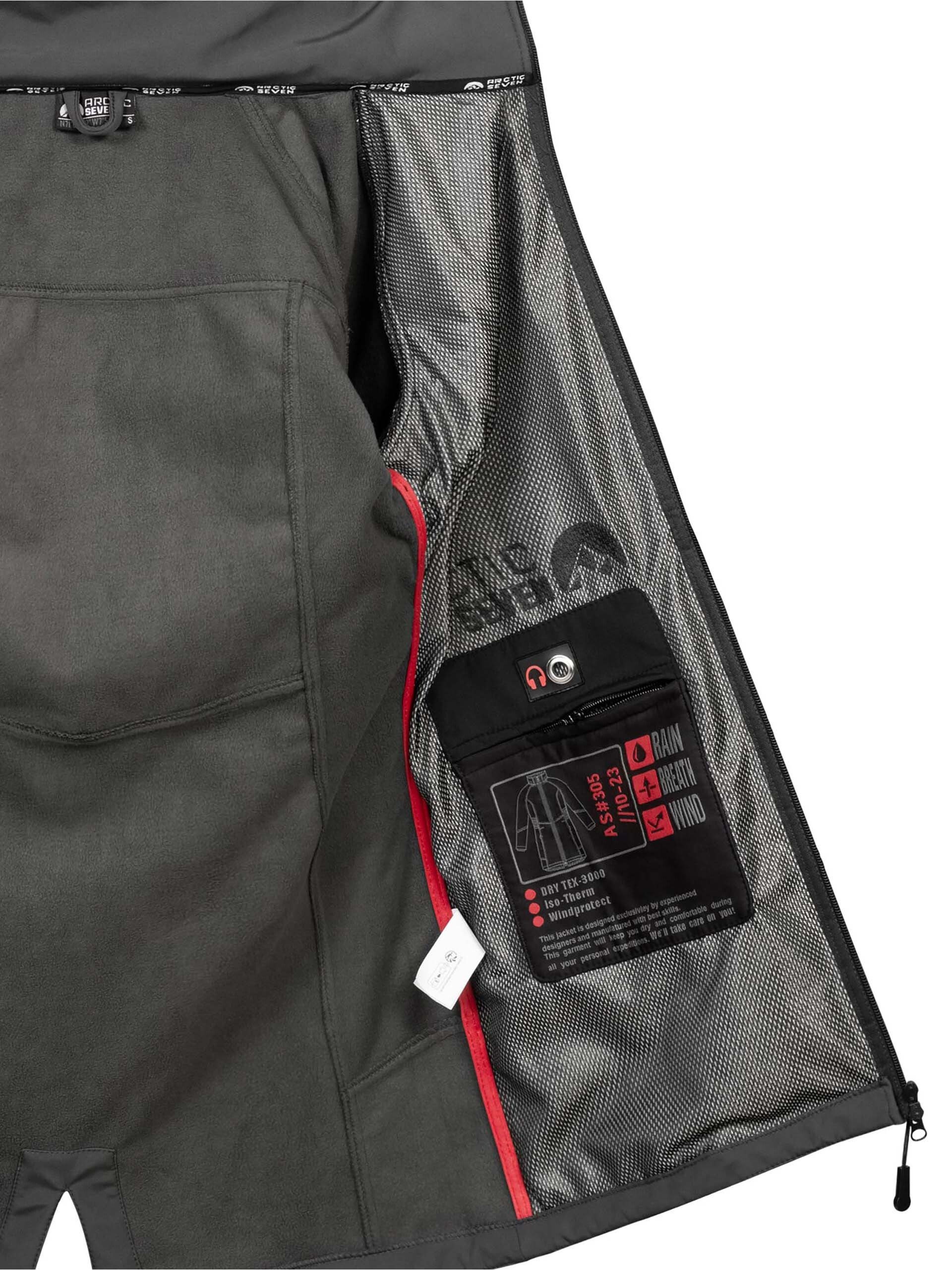 Arctic Seven Softshelljacke ASGiuliana mit abnehmbarer Kapuze