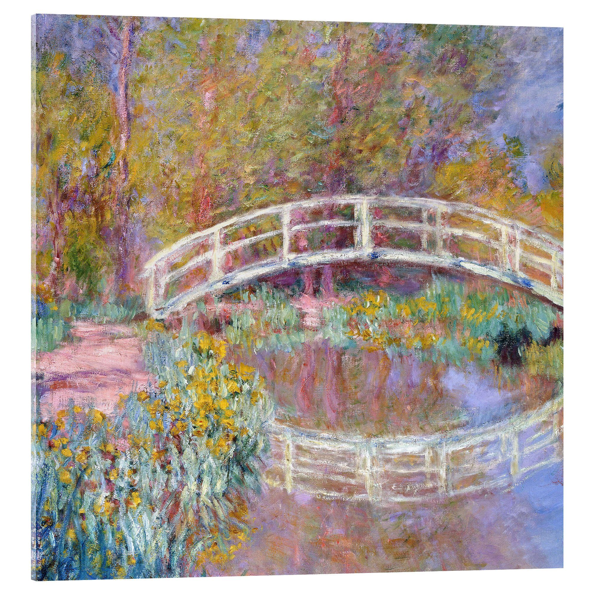Posterlounge Acrylglasbild Claude Brücke in Garden, 1895