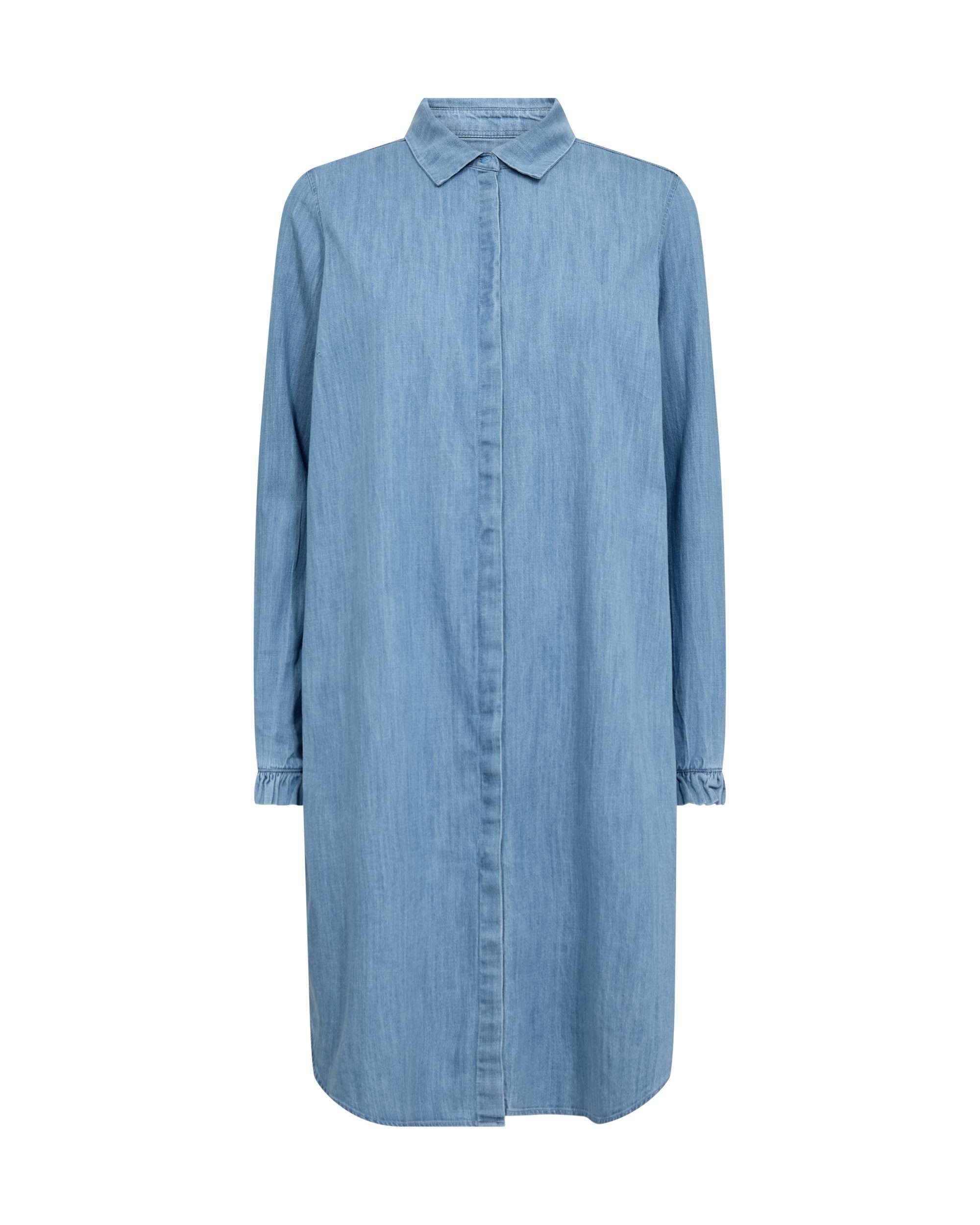 Mos Mosh Blusenkleid MMMattie Flip Denim Dress Mid Blue