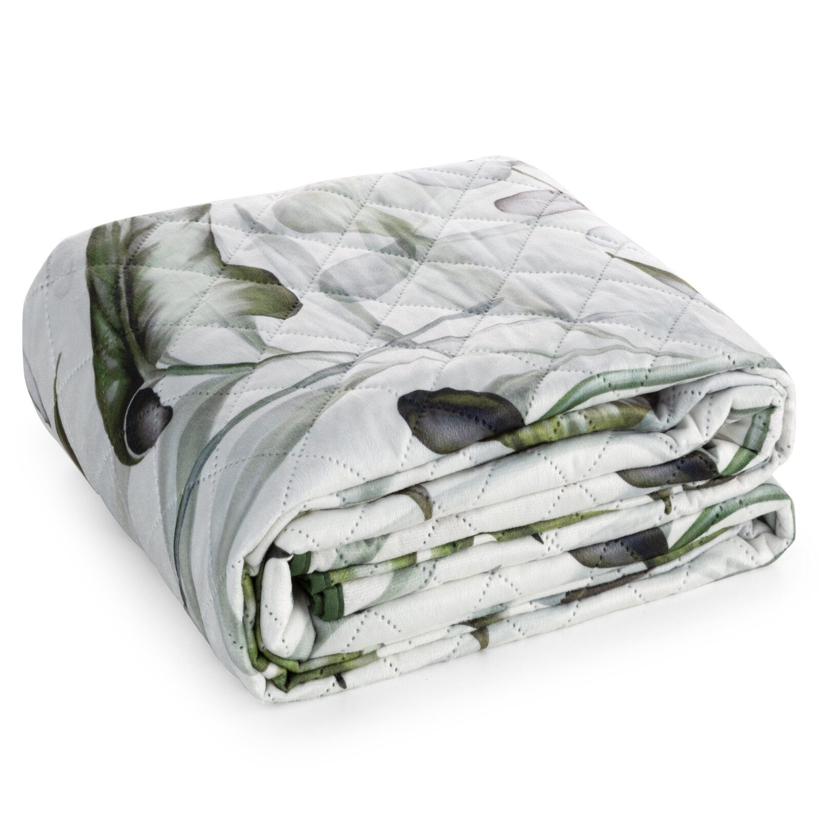 Design91 Tagesdecke Samtdecke Gemusterte Valvet Decke Velours Überwurf Must günstig online kaufen