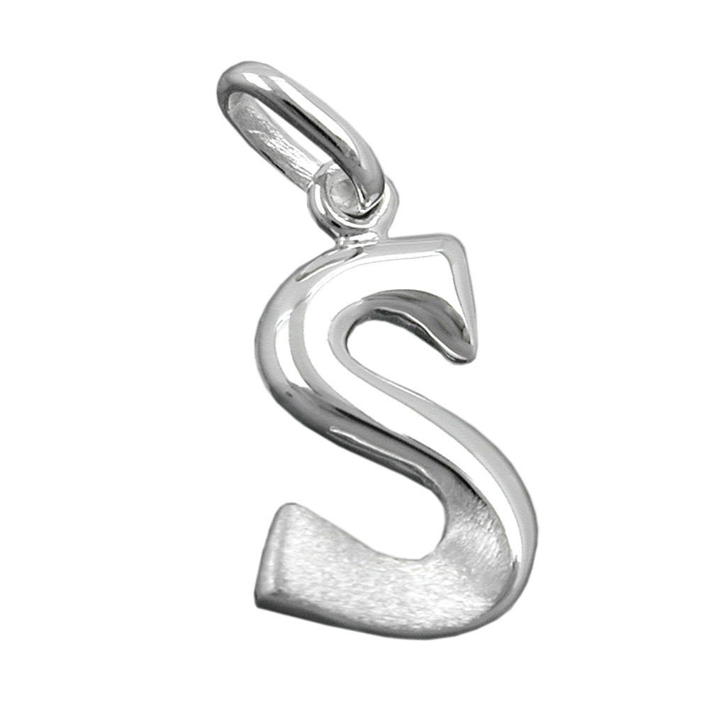 Silber Herren Unisex Buchstabenanhänger für Kettenanhänger Halskette mm, Damen x und unbespielt 9 Anhänger Silberschmuck aus 15 S Buchstabe für