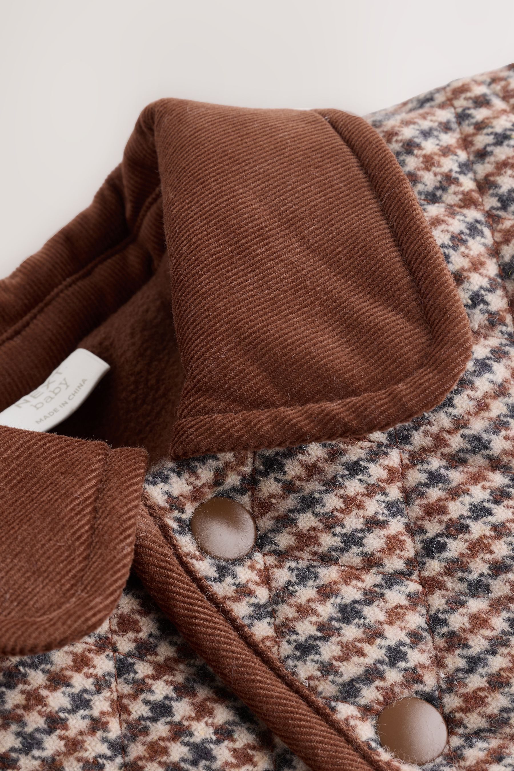 Next Steppjacke Baby Steppjacke mit Cordkragen (1-St)