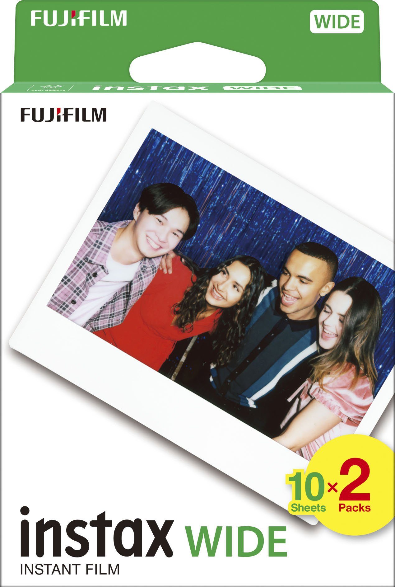 FUJIFILM Sofortbildfilm »Instax 2-St) WIDE Film«, 20 (Packung