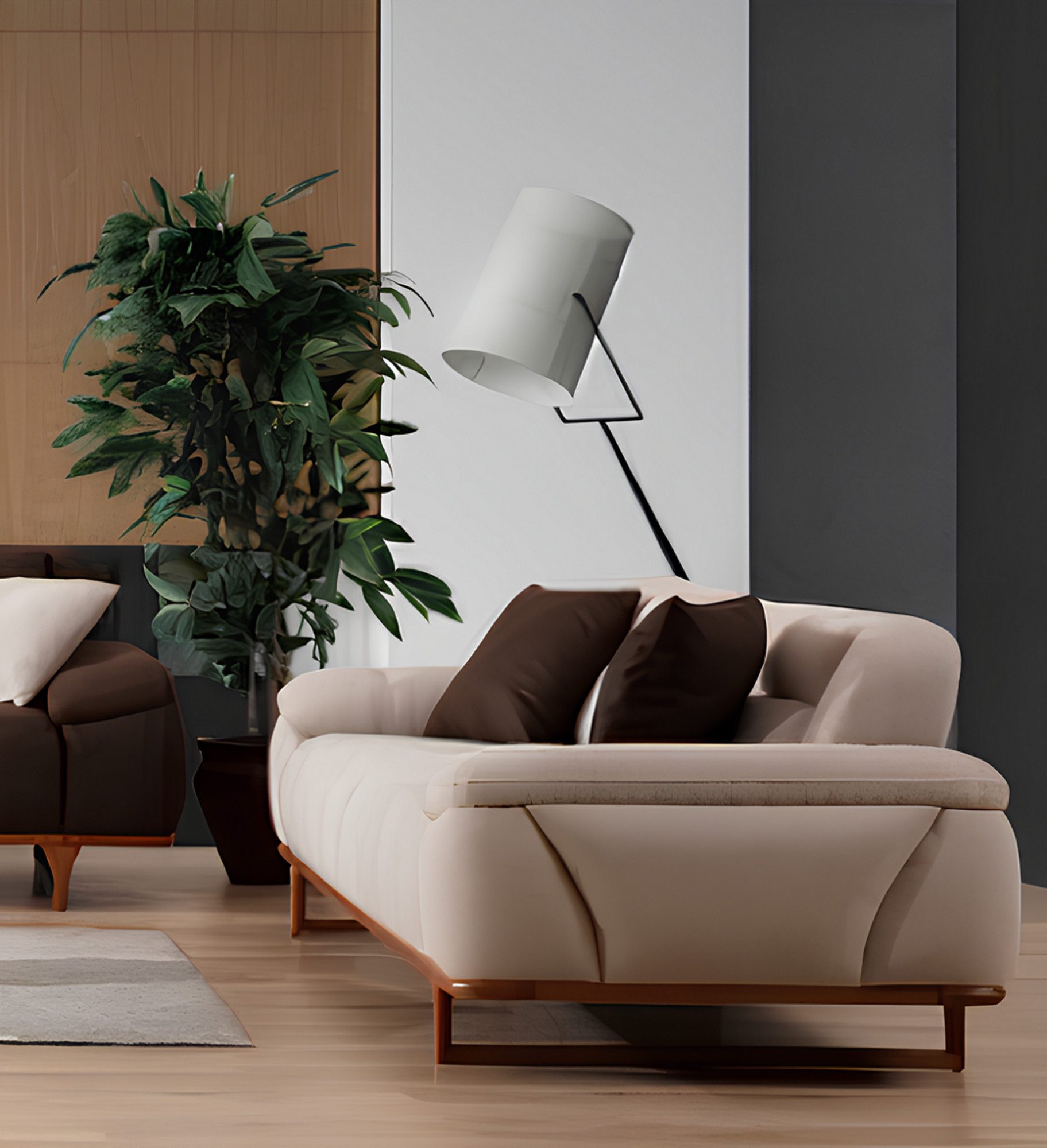 JVmoebel Sofa Luxuriöser 3-Sitzer in hellen Tönen – für Ihr Zuhause Sofort, Made in Europa