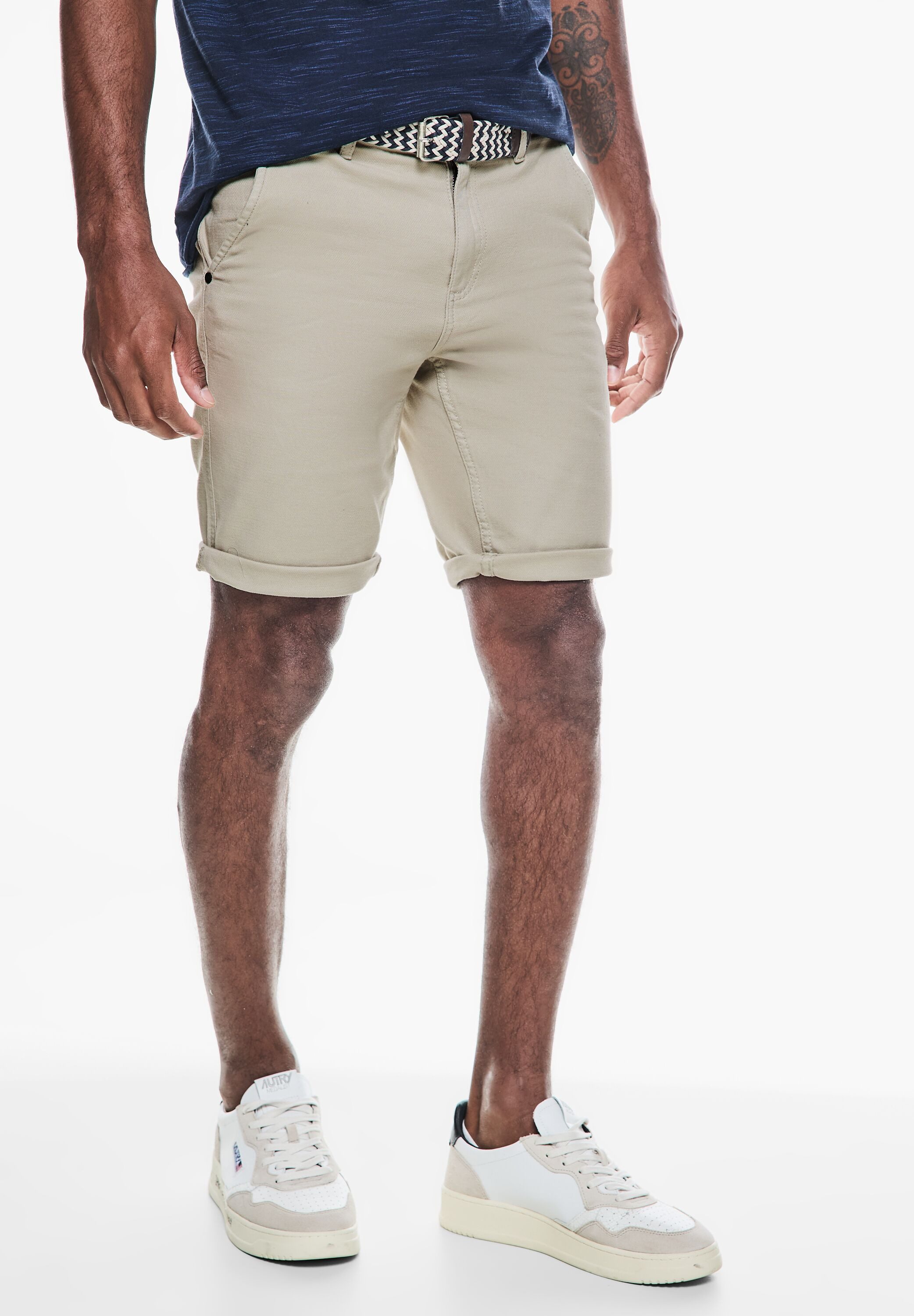 STREET ONE MEN Chinohose, softer Materialmix günstig online kaufen
