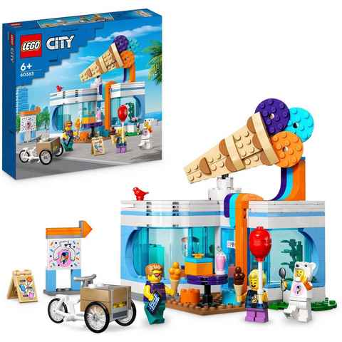 LEGO® Konstruktionsspielsteine Eisdiele (60363), LEGO® City, (296 St), Made in Europe