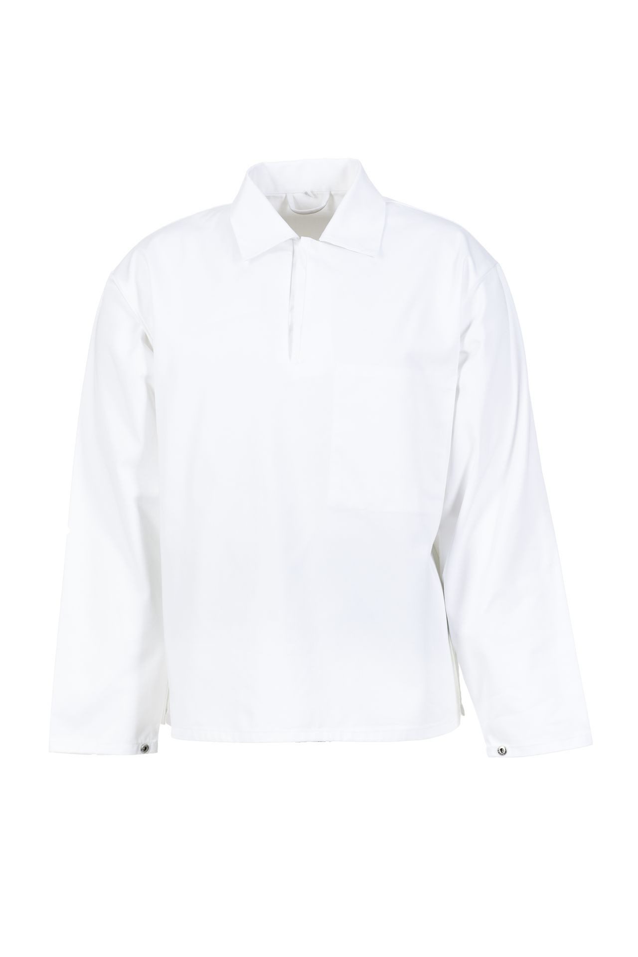 Planam Arbeitsjacke PLANAM Herren Schlupfhemd FOOD verdeckte-Druckknopfleiste Weiß