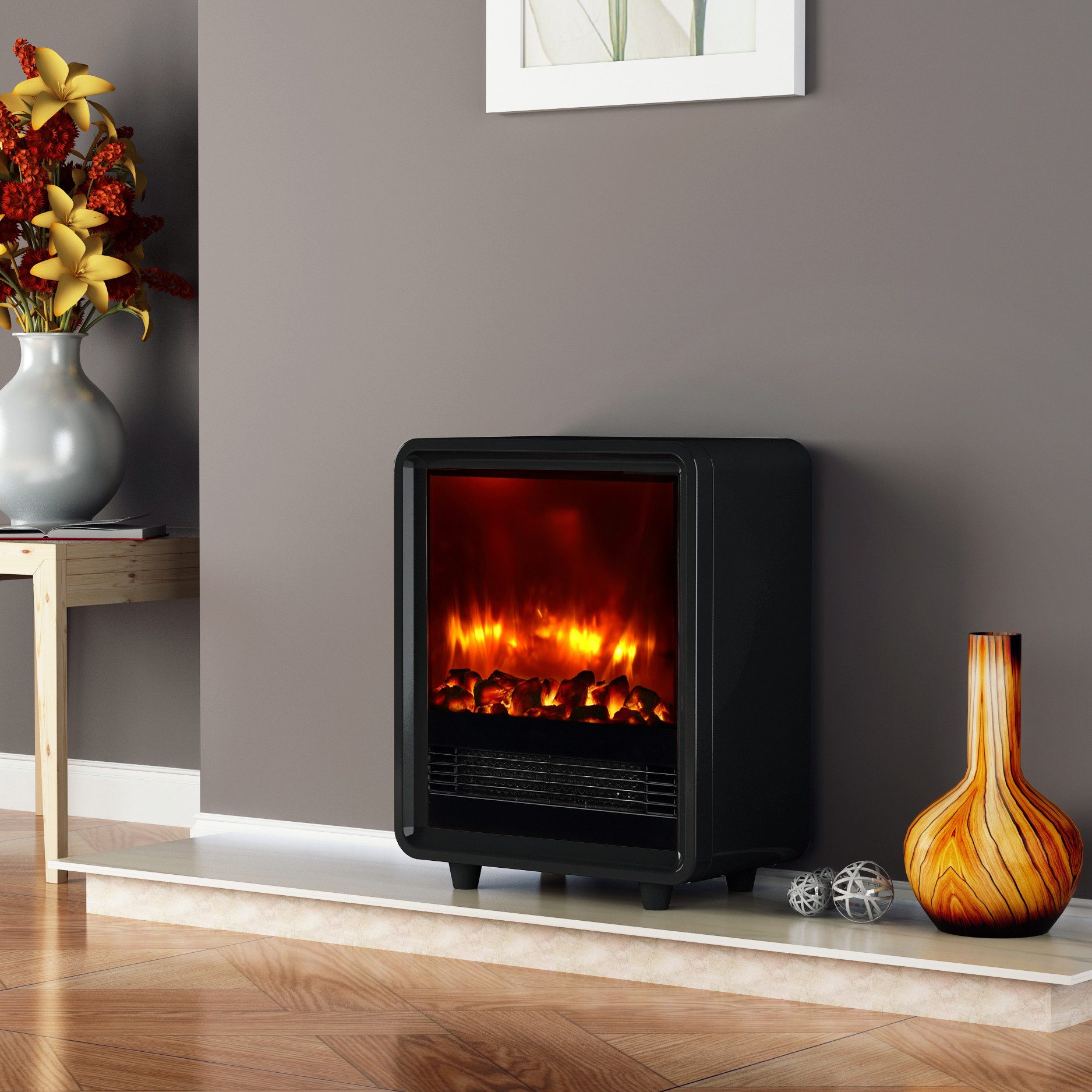 Balderia Elektrokamin Elektrokamin BALDERIA George - Elektrischer Kaminofen günstig online kaufen
