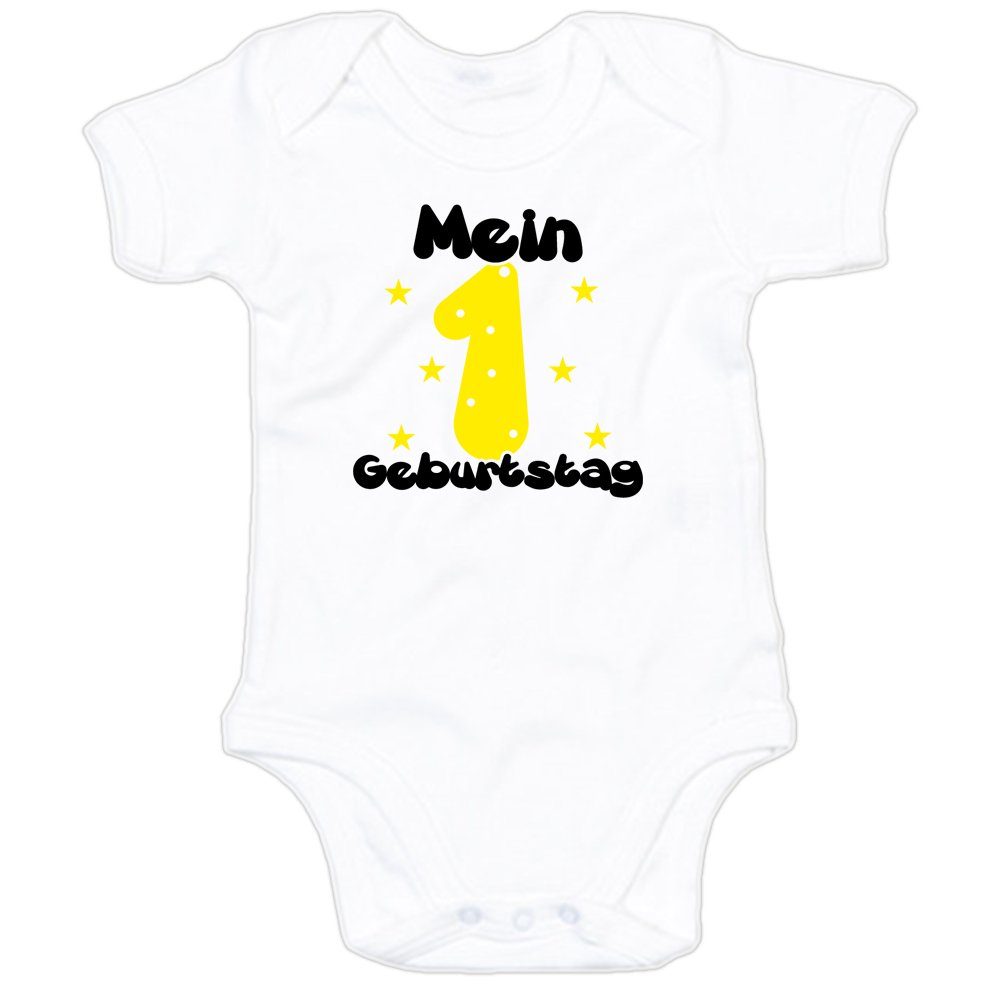 ᐅ Ggraphics Kurzarmbody Baby Body Mein 1. Geburtstag mit Spruch