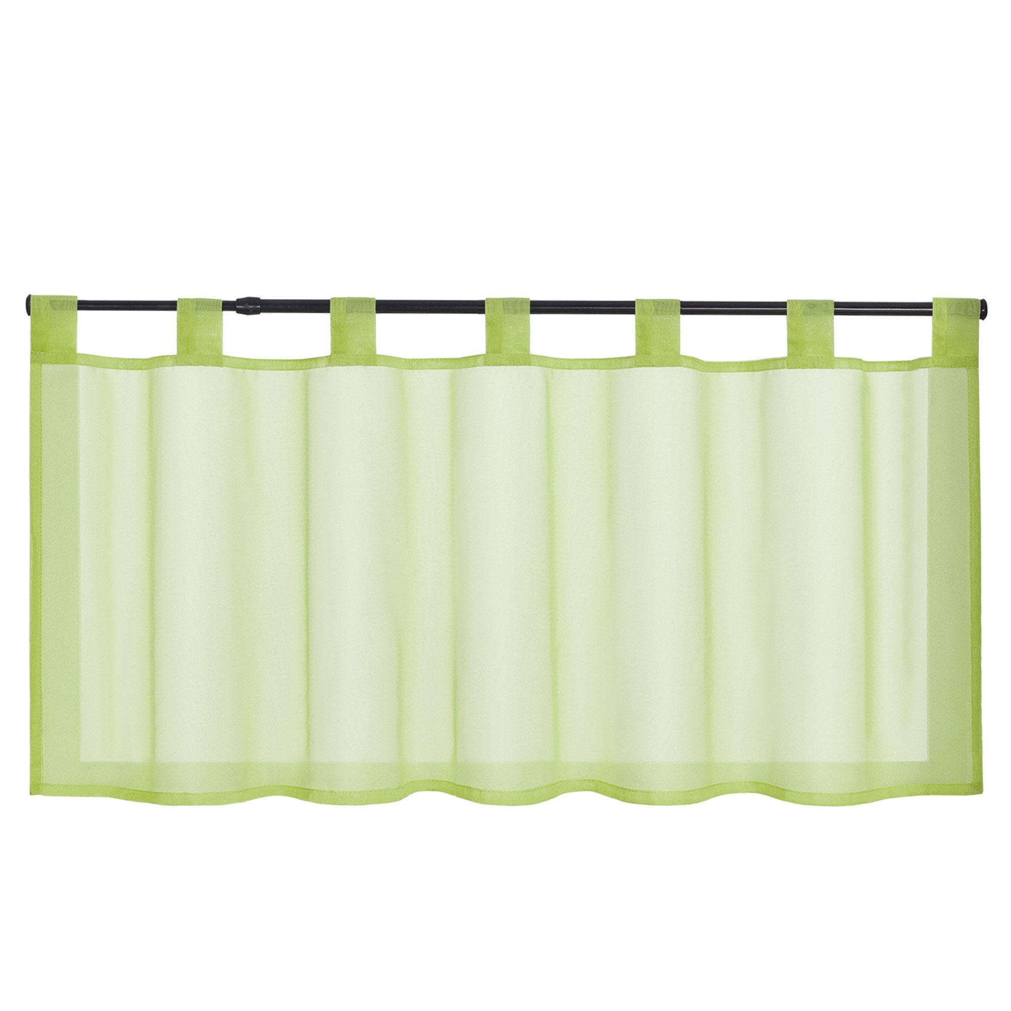 Delien Scheibengardine Eva, Schlaufen, Voile Uni Kurzstore Küche günstig online kaufen