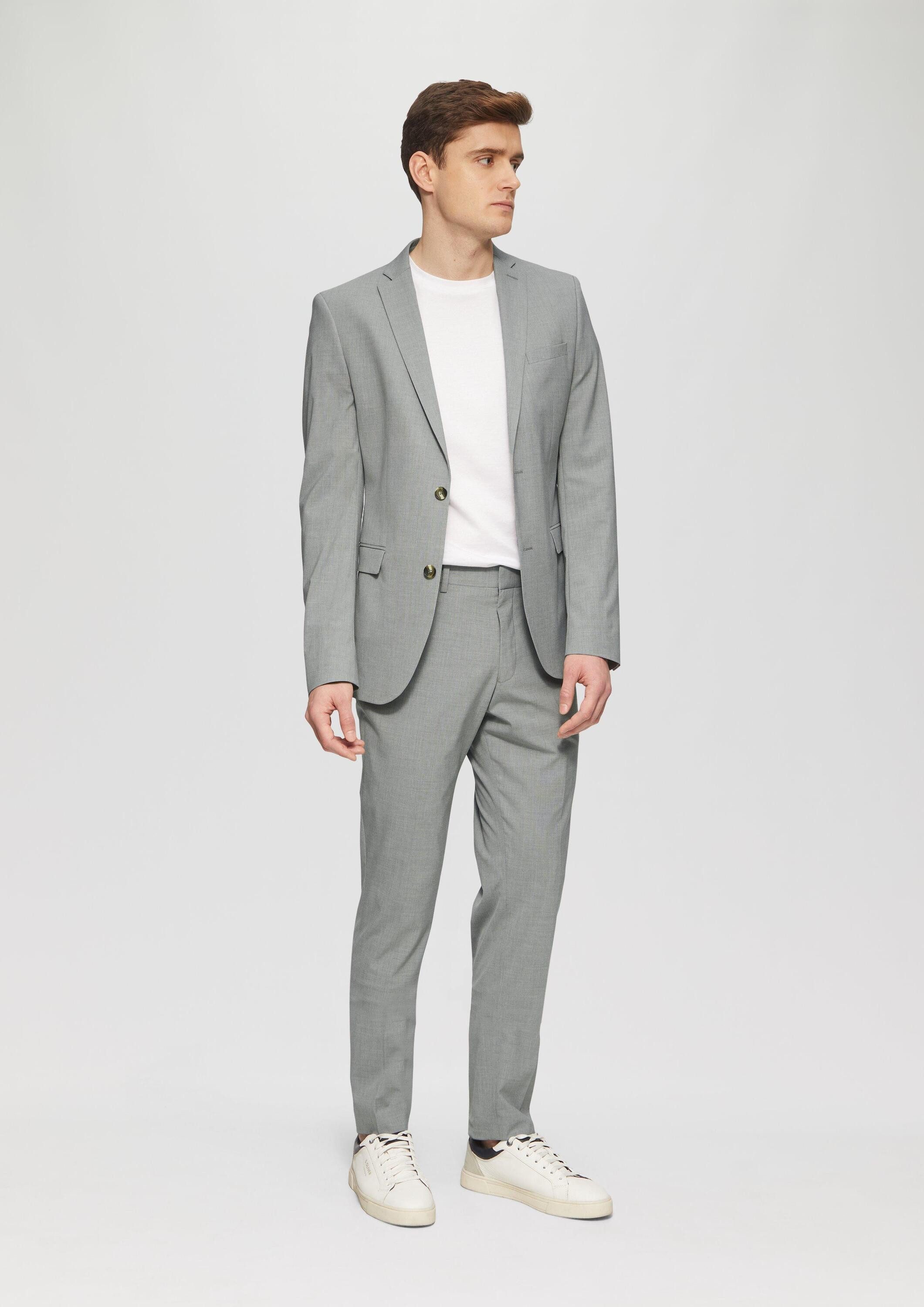 s.Oliver Chinos Hose S.OPURE s.O PURE: Anzughose mit feiner Webstruktur