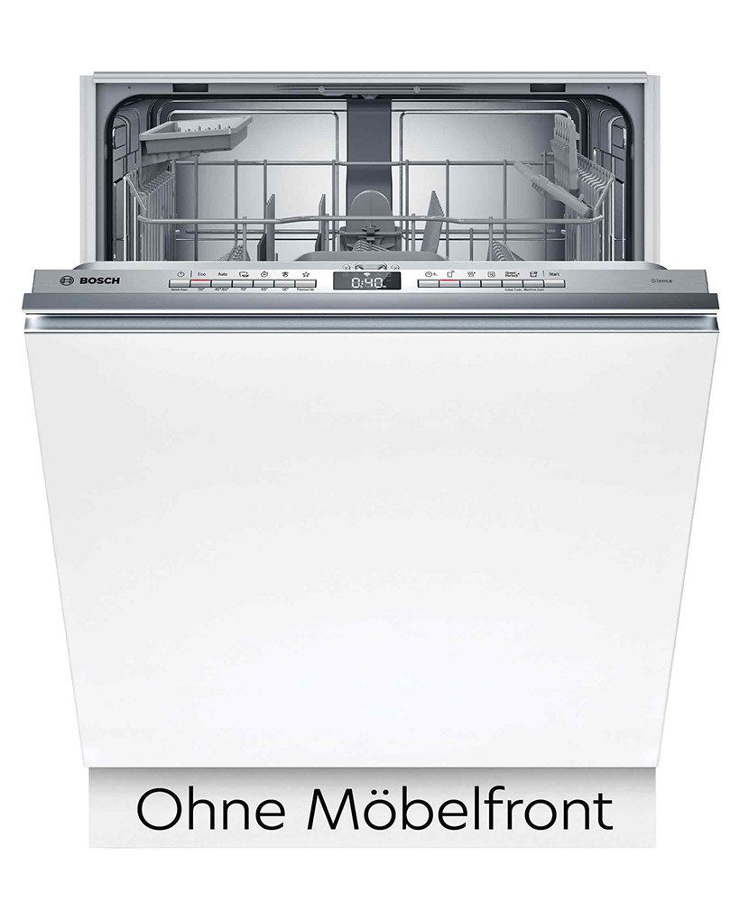 BOSCH vollintegrierbarer Geschirrspüler Serie 4 SMV4HTX14E, 13 Maßgedecke, Info Light - erlischt bei Beendigung des Spülvorgangs, flexible Körbe