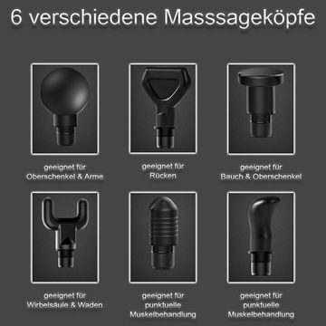 Technofit Massagepistole Massagepistole, Massage Gun mit Akku für Nacken,Rücken,Schulter usw.
