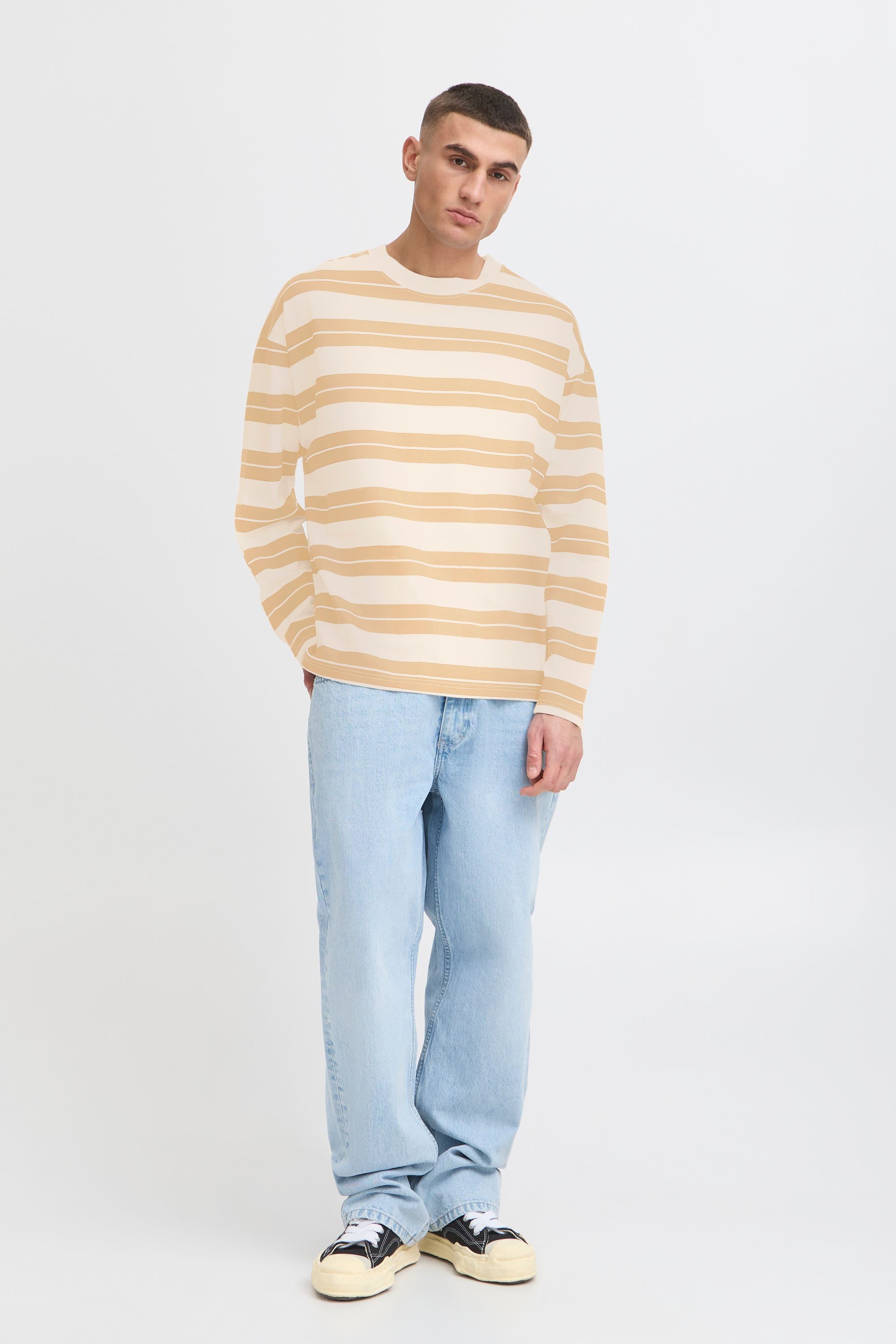 !Solid Sweater SDPeace Gestreiftes Sweatshirt