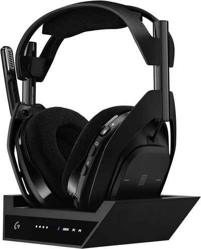 Logitech G Astro A50 X LIGHTSPEED Gaming-Headset (Bluetooth, LIGHTSPEED TECHNOLOGIE, Headset + Basisstation, PLAYSYNC für Xbox Series X, S + PS5 + PC/Mac)