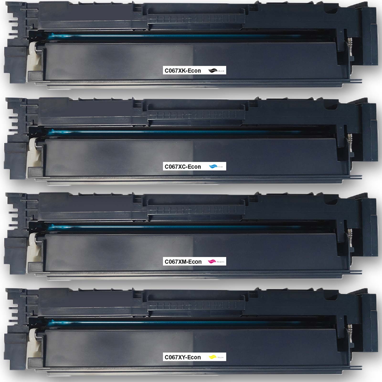Tonerkartusche Gigao Toner-Set 067H für Canon i-SENSYS MF655Cdw - 4 Farben (Schwarz, (Kompatibel für Canon i-SENSYS MF 655 Cdw 067H), Cx