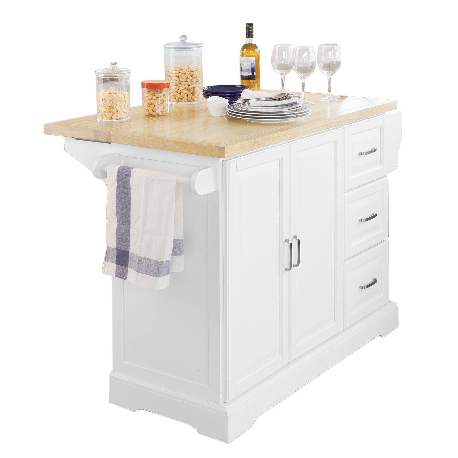 SoBuy Küchenwagen FKW41, Küchenschrank Sideboard Kücheninsel günstig online kaufen